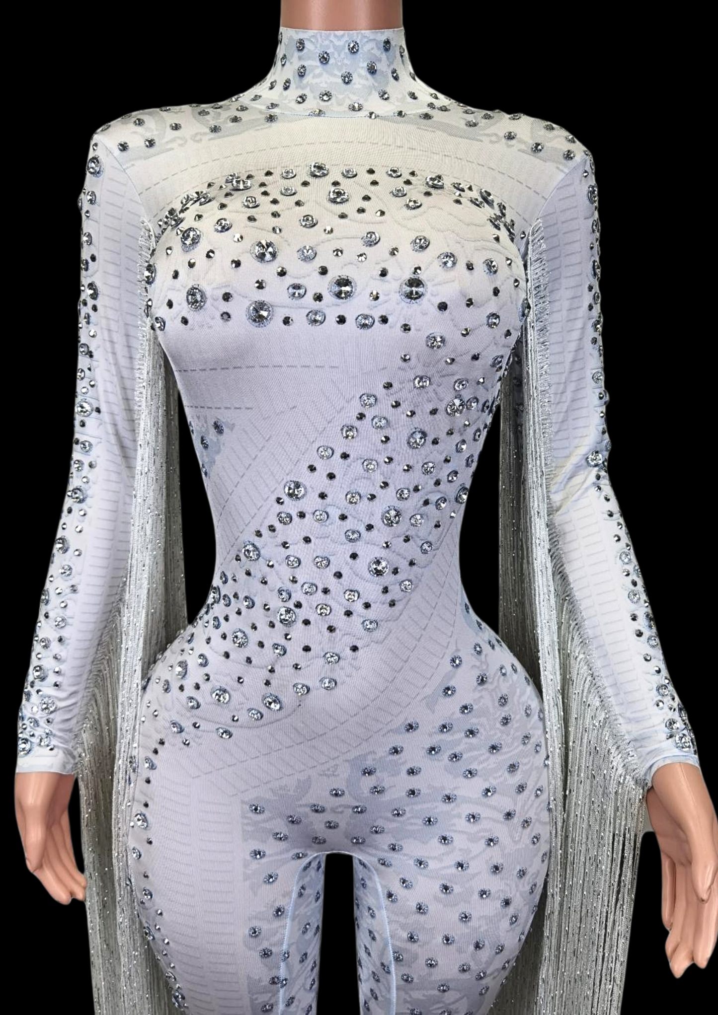 Party Jumpsuit: White Comet - Gorgeous Festival Outfits - Glamstone