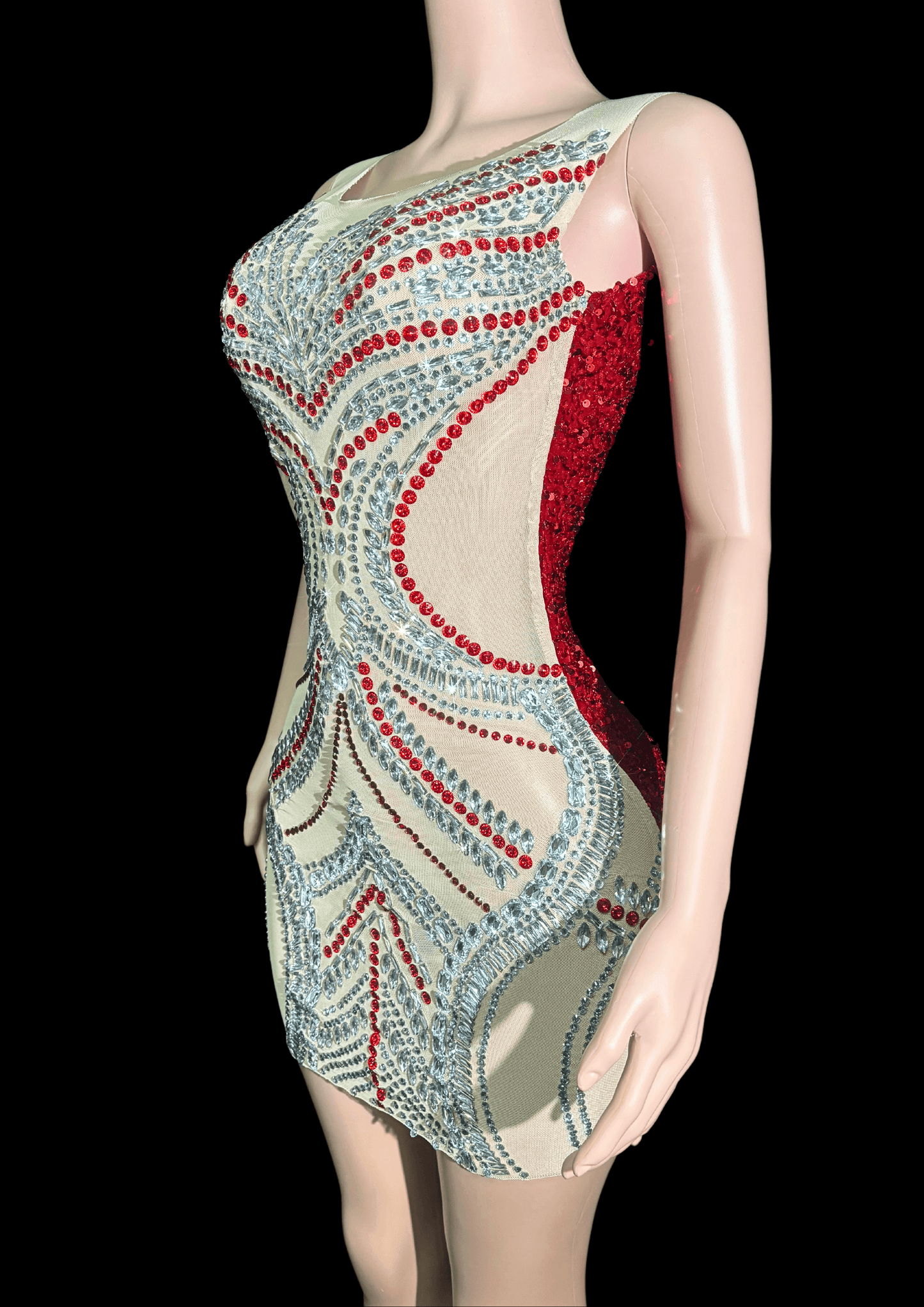 Mini Dress: Mistletoe Magic - Gorgeous Festival Outfits - Glamstone