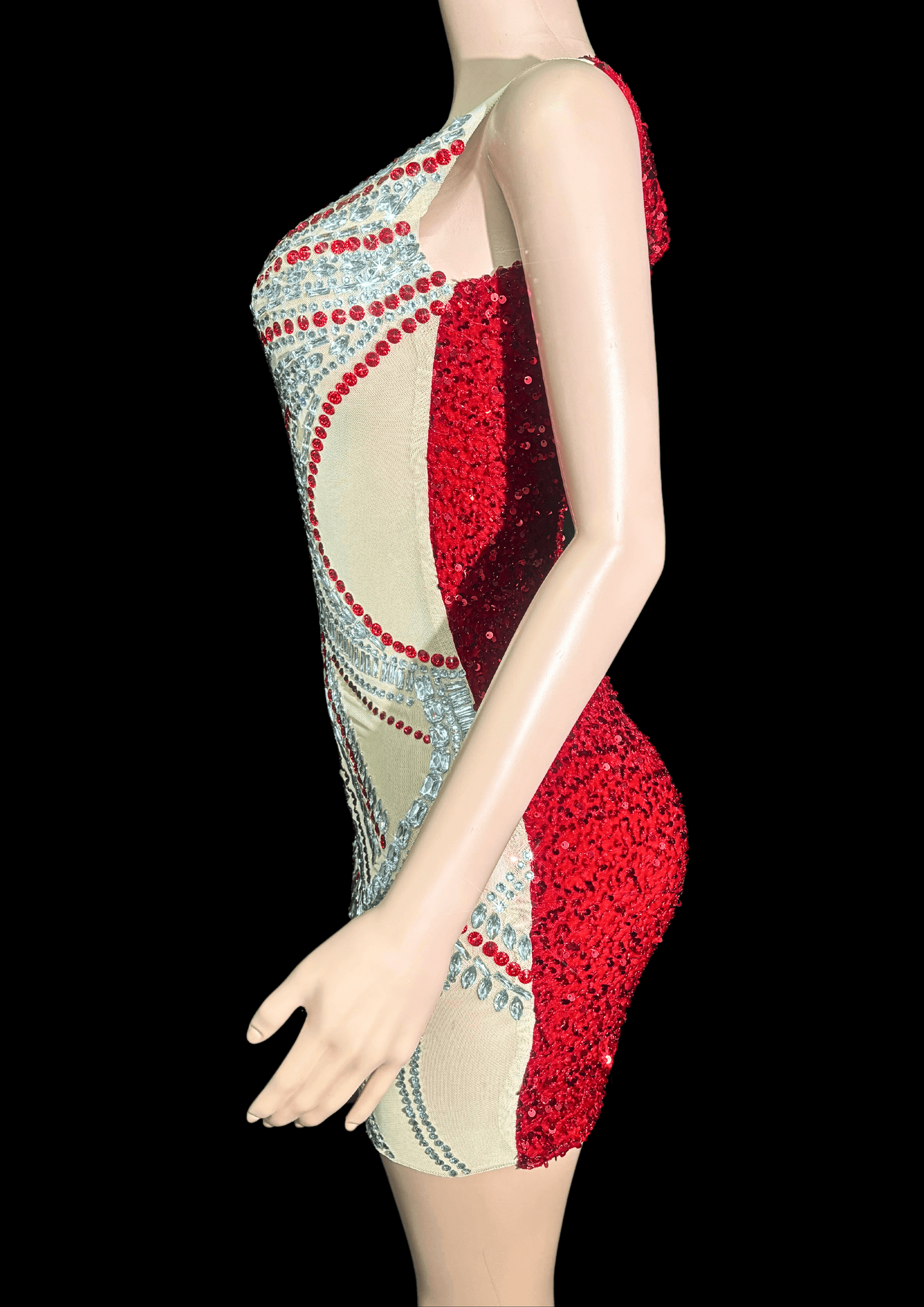 Mini Dress: Mistletoe Magic - Gorgeous Festival Outfits - Glamstone