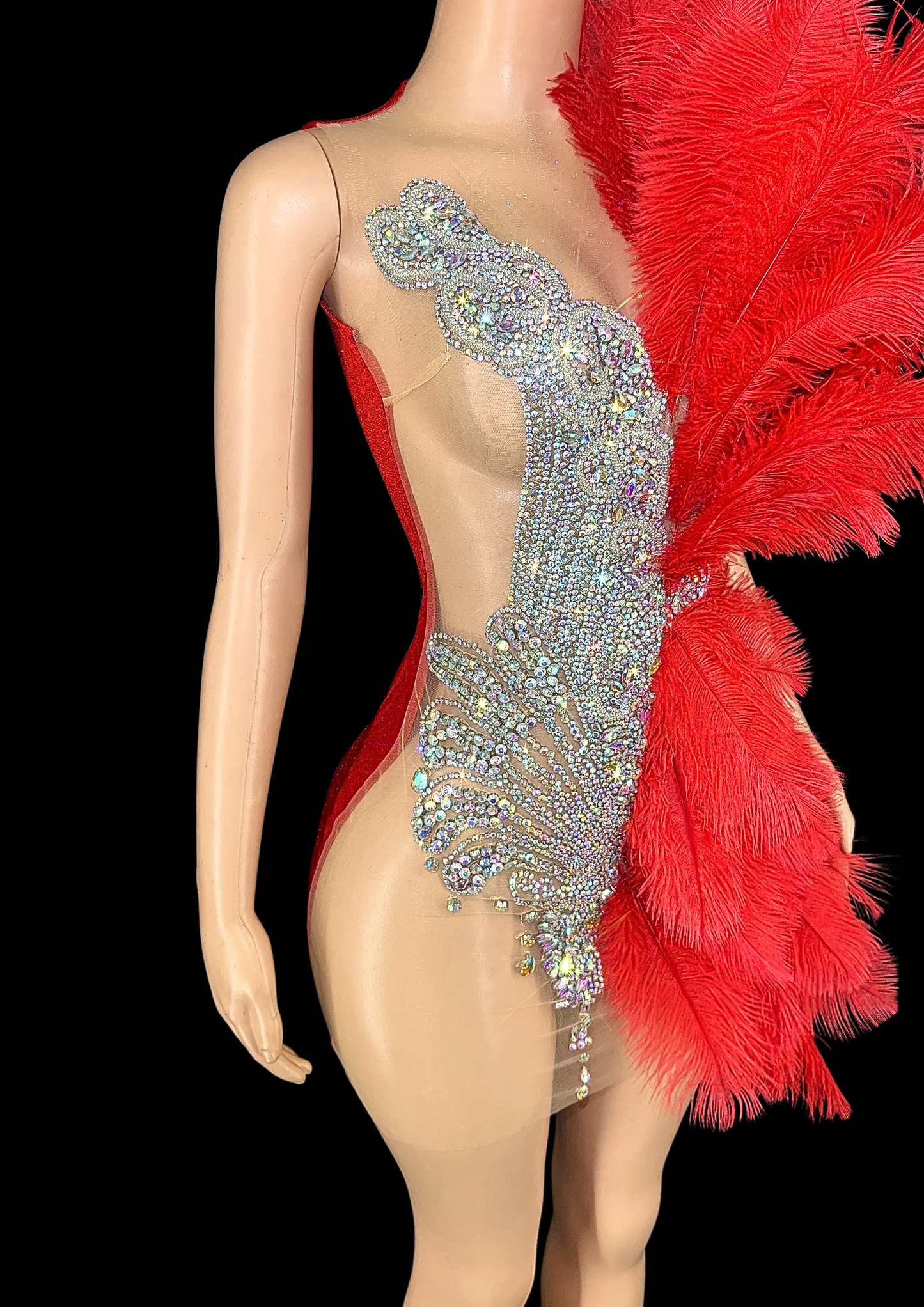 Mini Dress: Feather & Sparkle - Gorgeous Festival Outfits - Glamstone