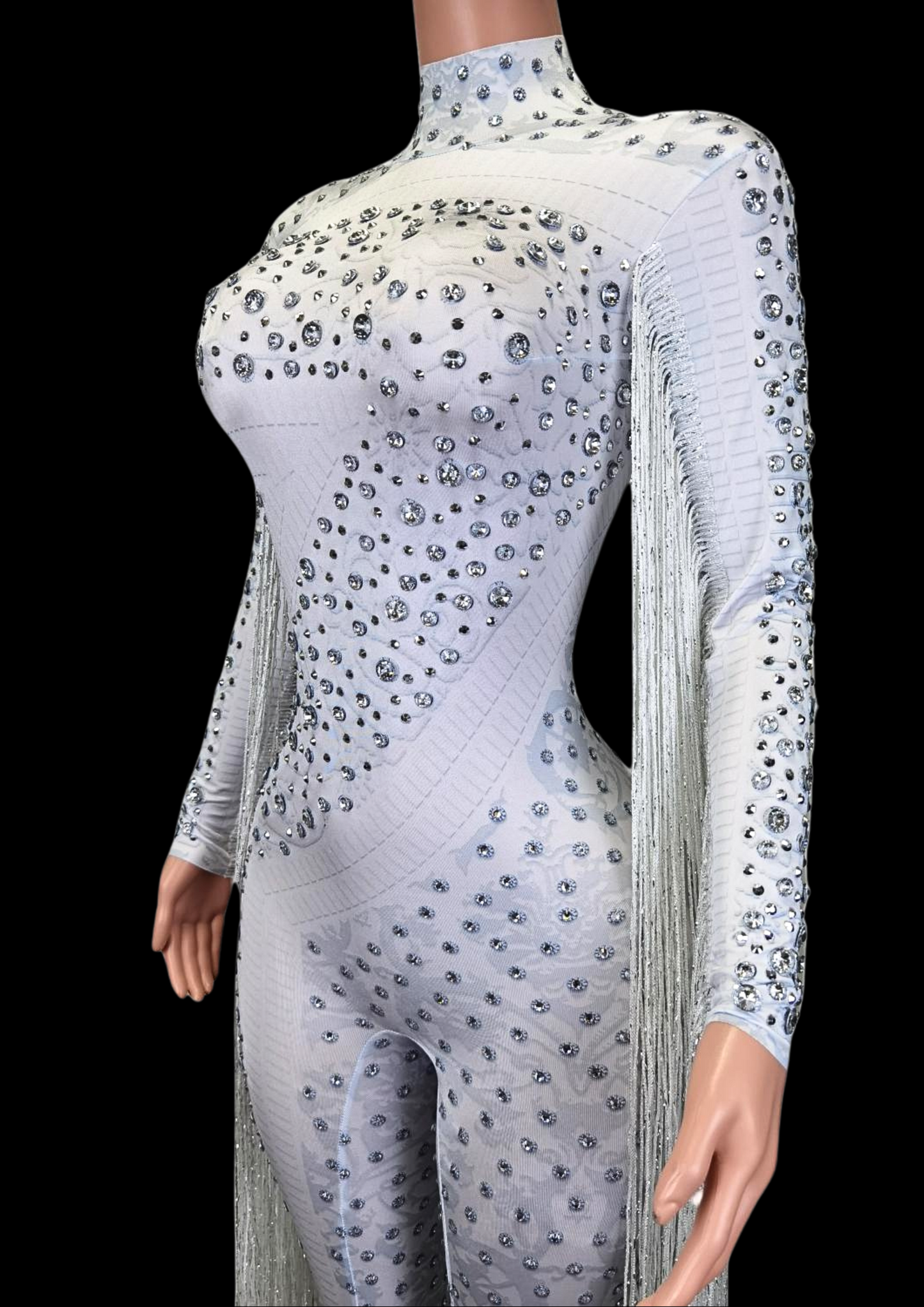 Party Jumpsuit: White Comet - Gorgeous Festival Outfits - Glamstone
