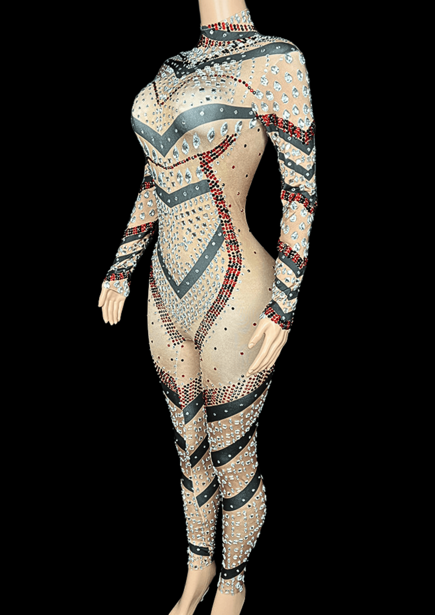 Party Jumpsuit: Candy Cane - Gorgeous Festival Outfits - Glamstone