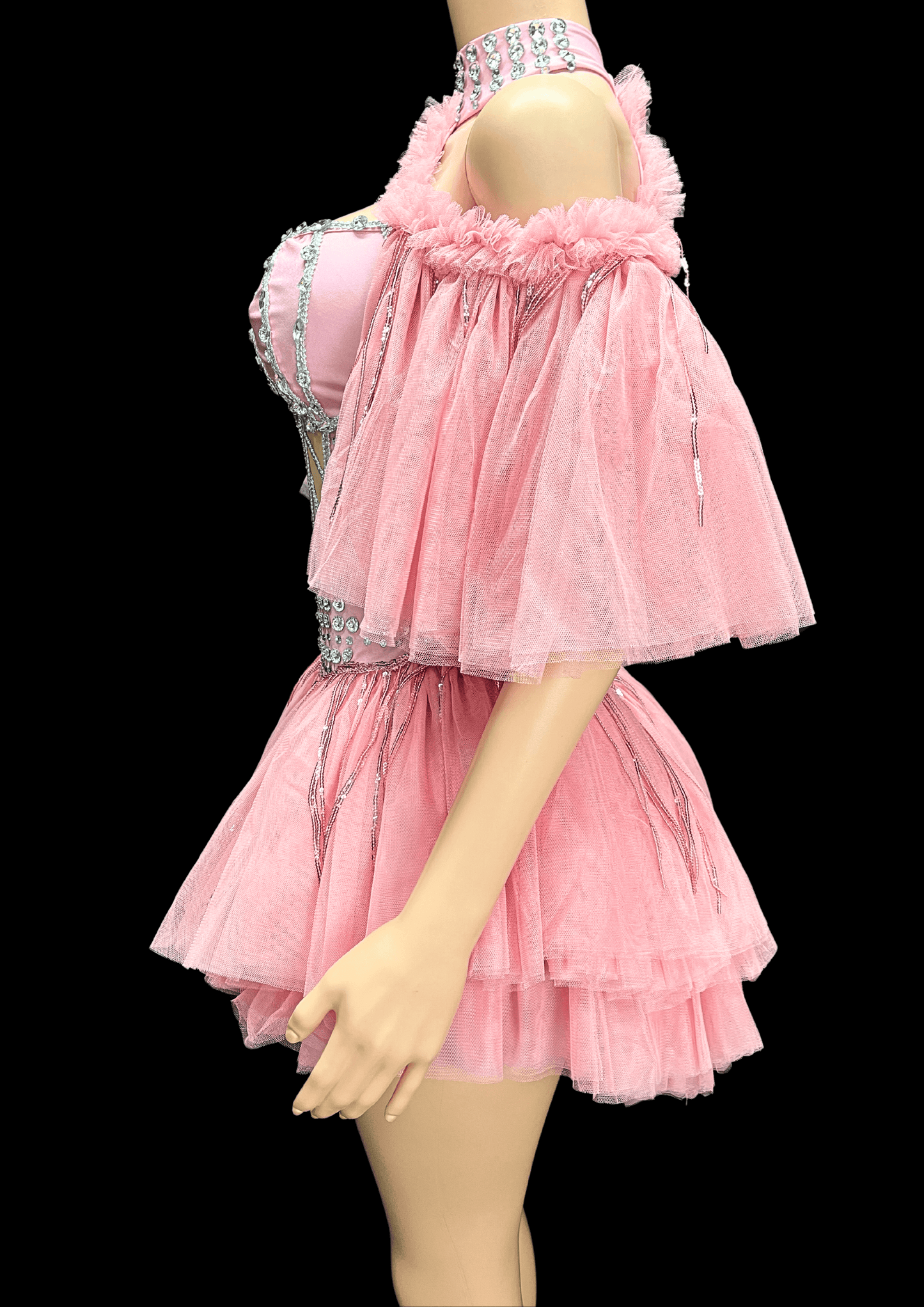 Mini Dress: Rosy Delight - Gorgeous Festival Outfits - Glamstone