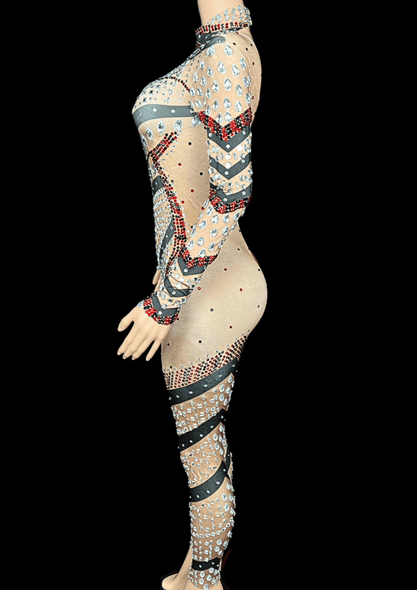Party Jumpsuit: Candy Cane - Gorgeous Festival Outfits - Glamstone