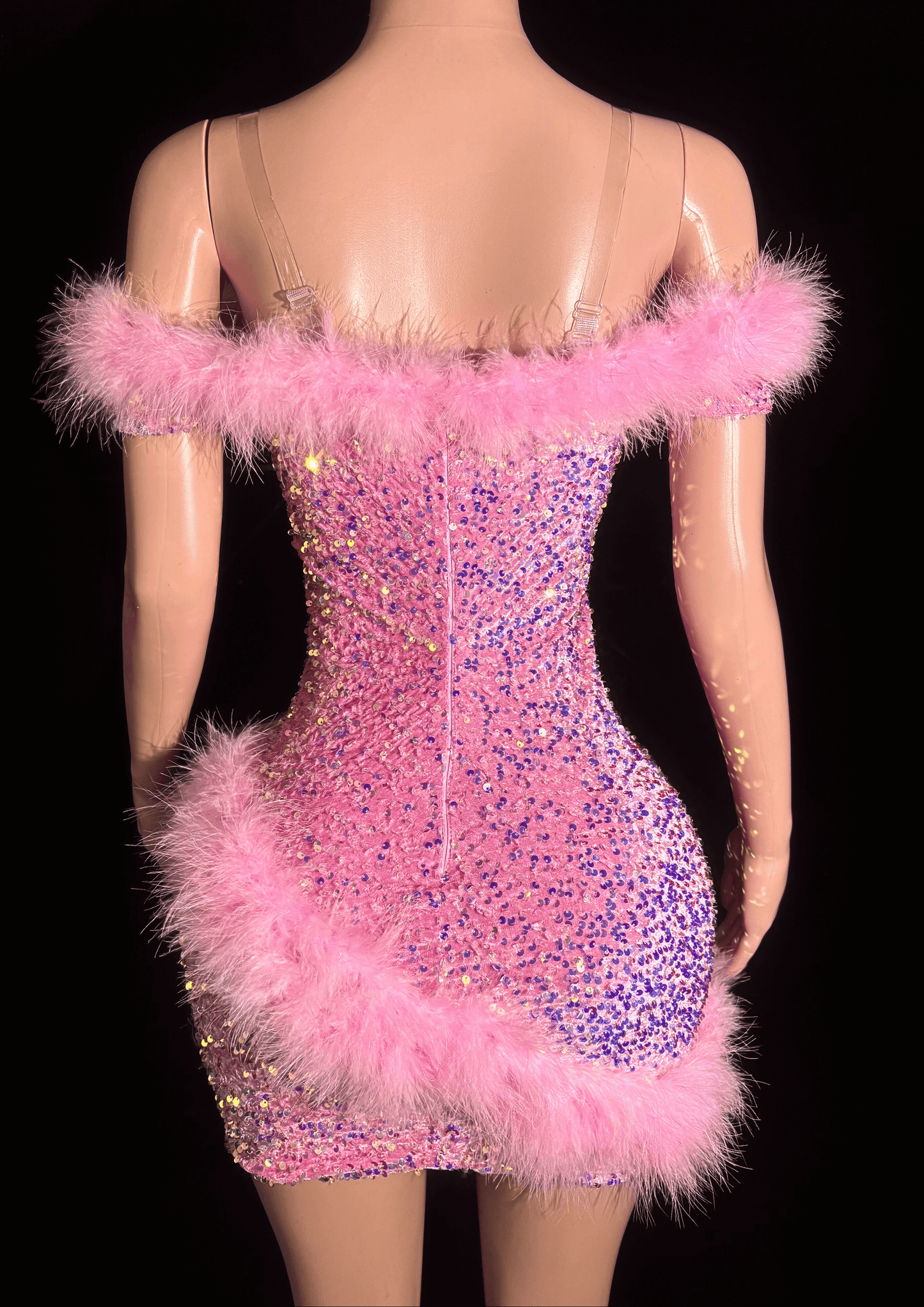 Mini Dress: Sparkling Rosé - Gorgeous Festival Outfits - Glamstone