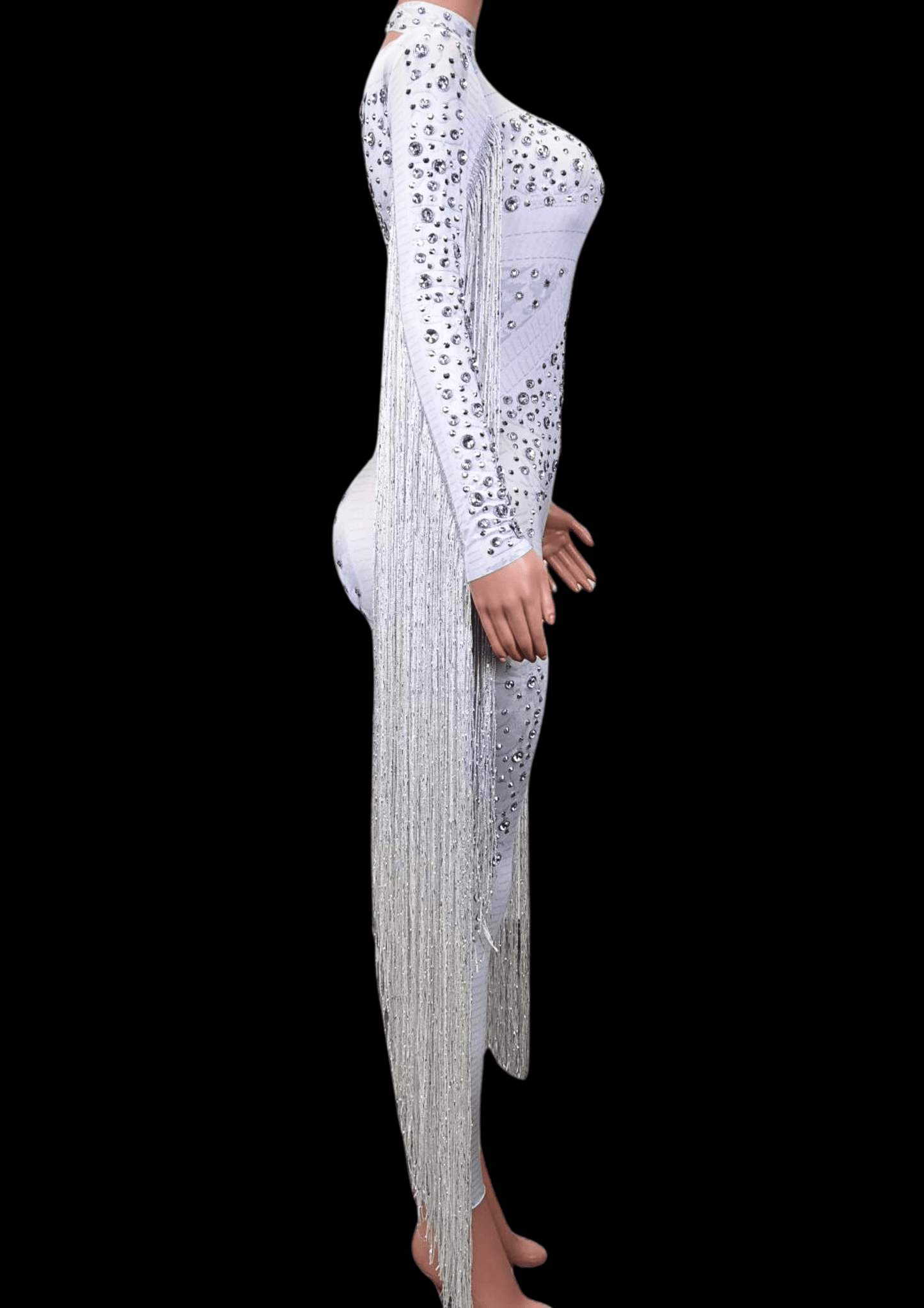 Party Jumpsuit: White Comet - Gorgeous Festival Outfits - Glamstone