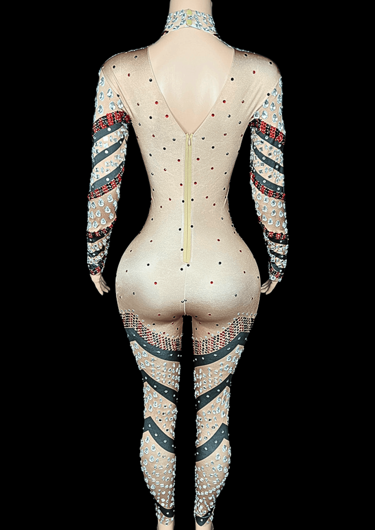 Party Jumpsuit: Candy Cane - Gorgeous Festival Outfits - Glamstone
