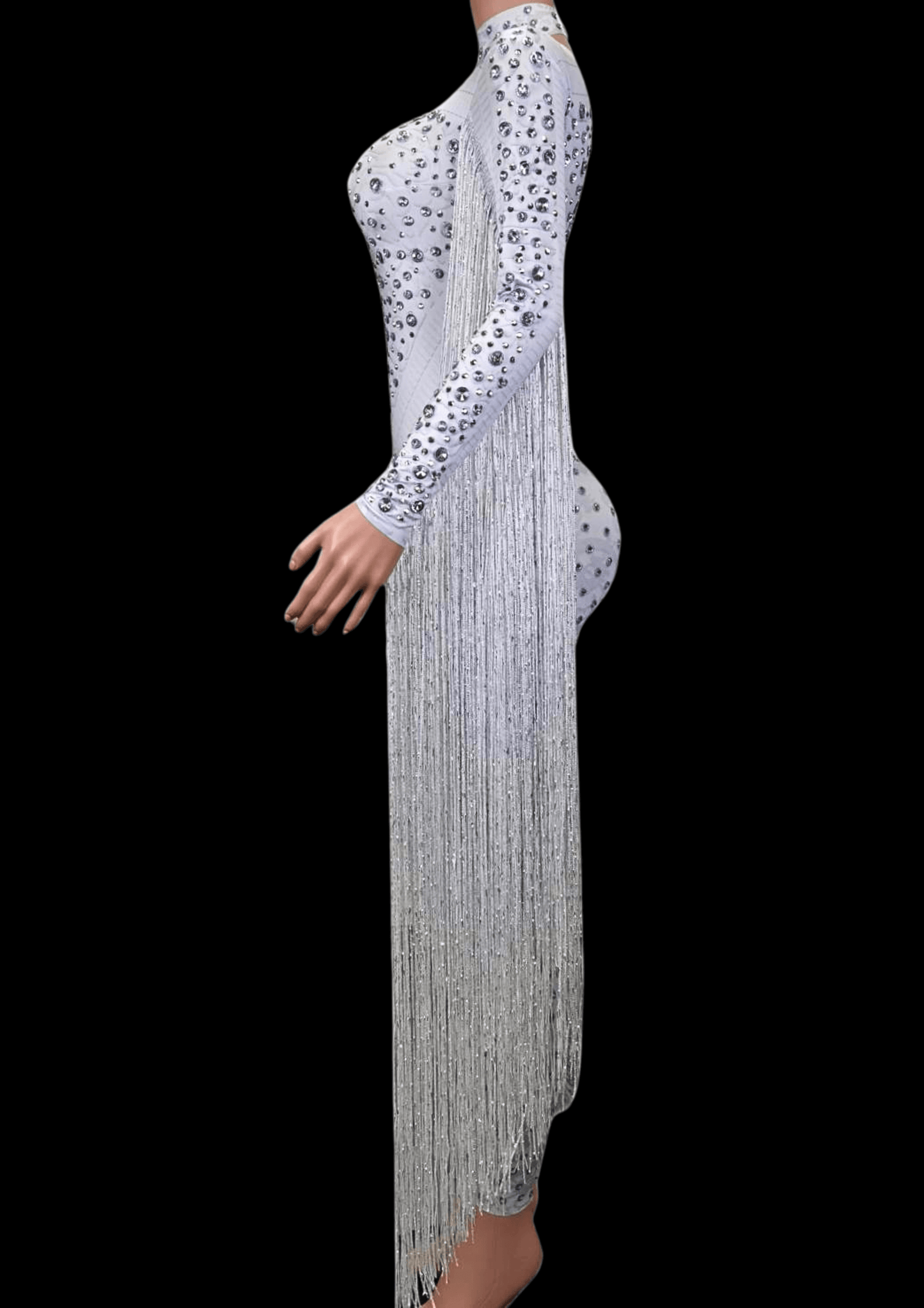 Party Jumpsuit: White Comet - Gorgeous Festival Outfits - Glamstone