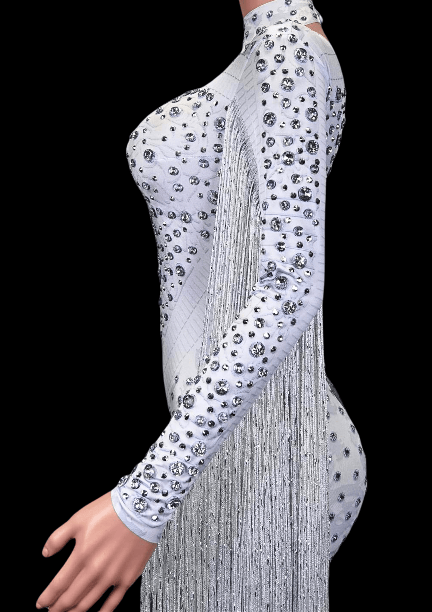 Party Jumpsuit: White Comet - Gorgeous Festival Outfits - Glamstone