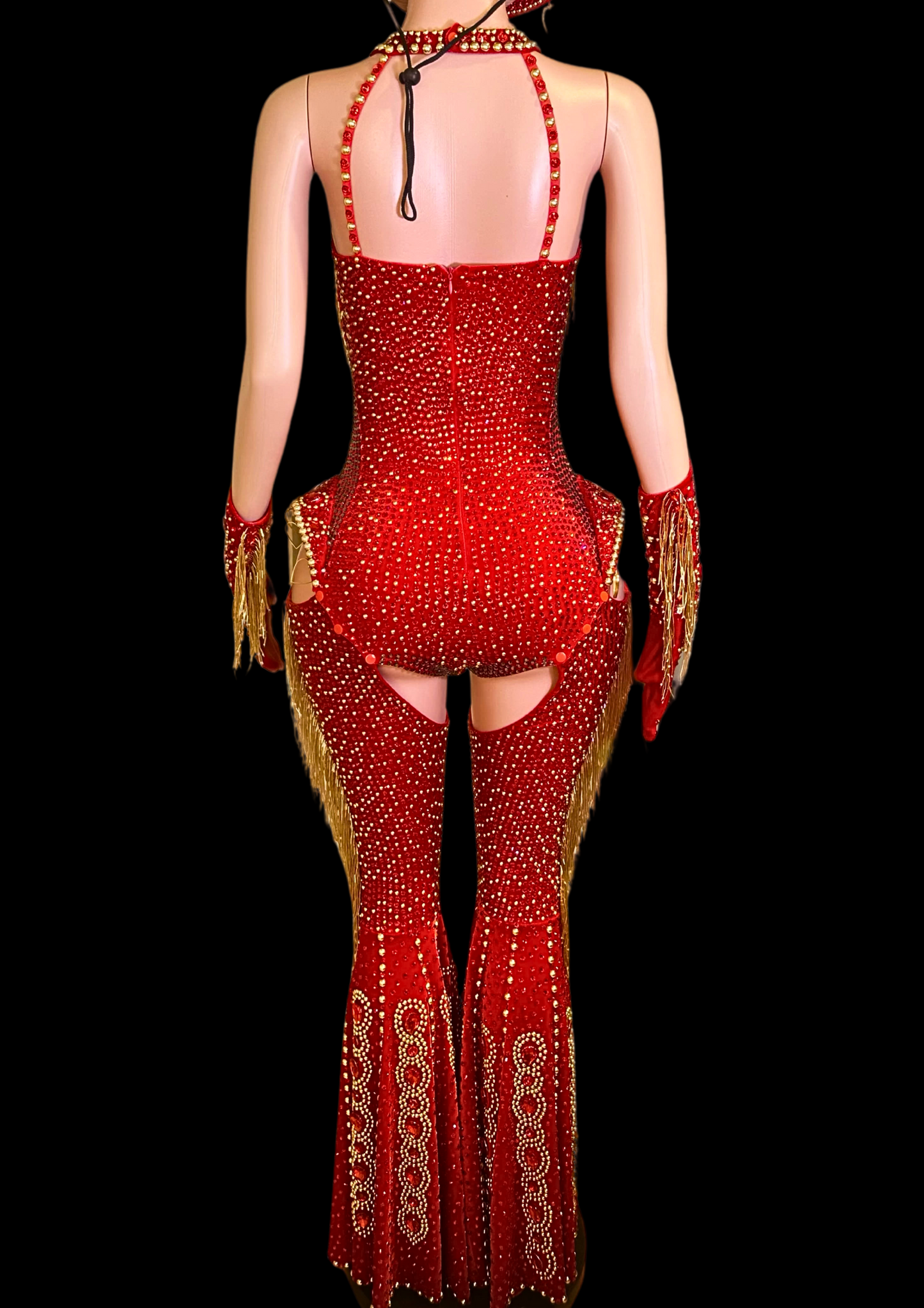 Party Costume Set: Crimson Rodeo - Inspired by Beyoncé - Gorgeous Festival Outfits - Glamstone