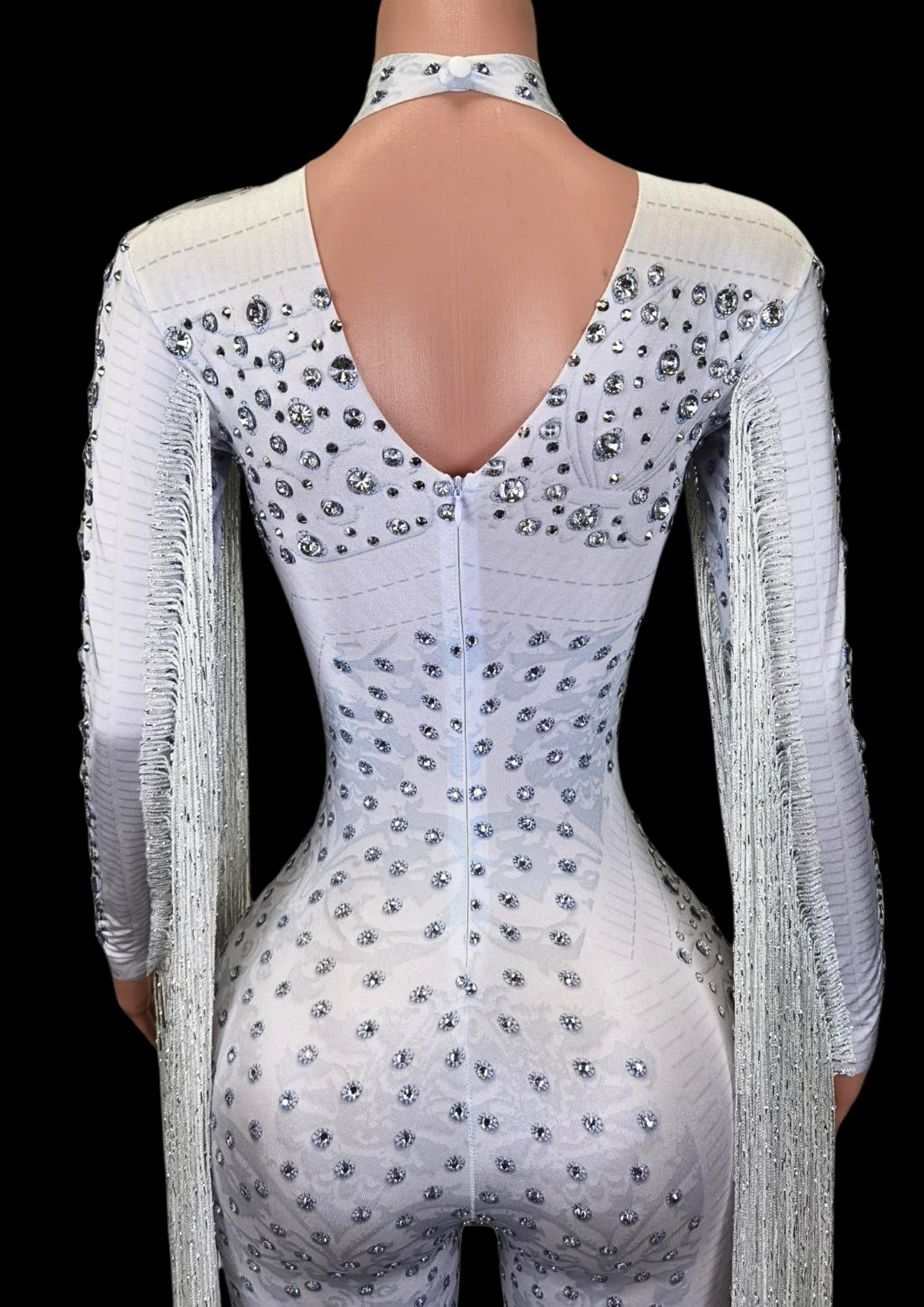 Party Jumpsuit: White Comet - Gorgeous Festival Outfits - Glamstone