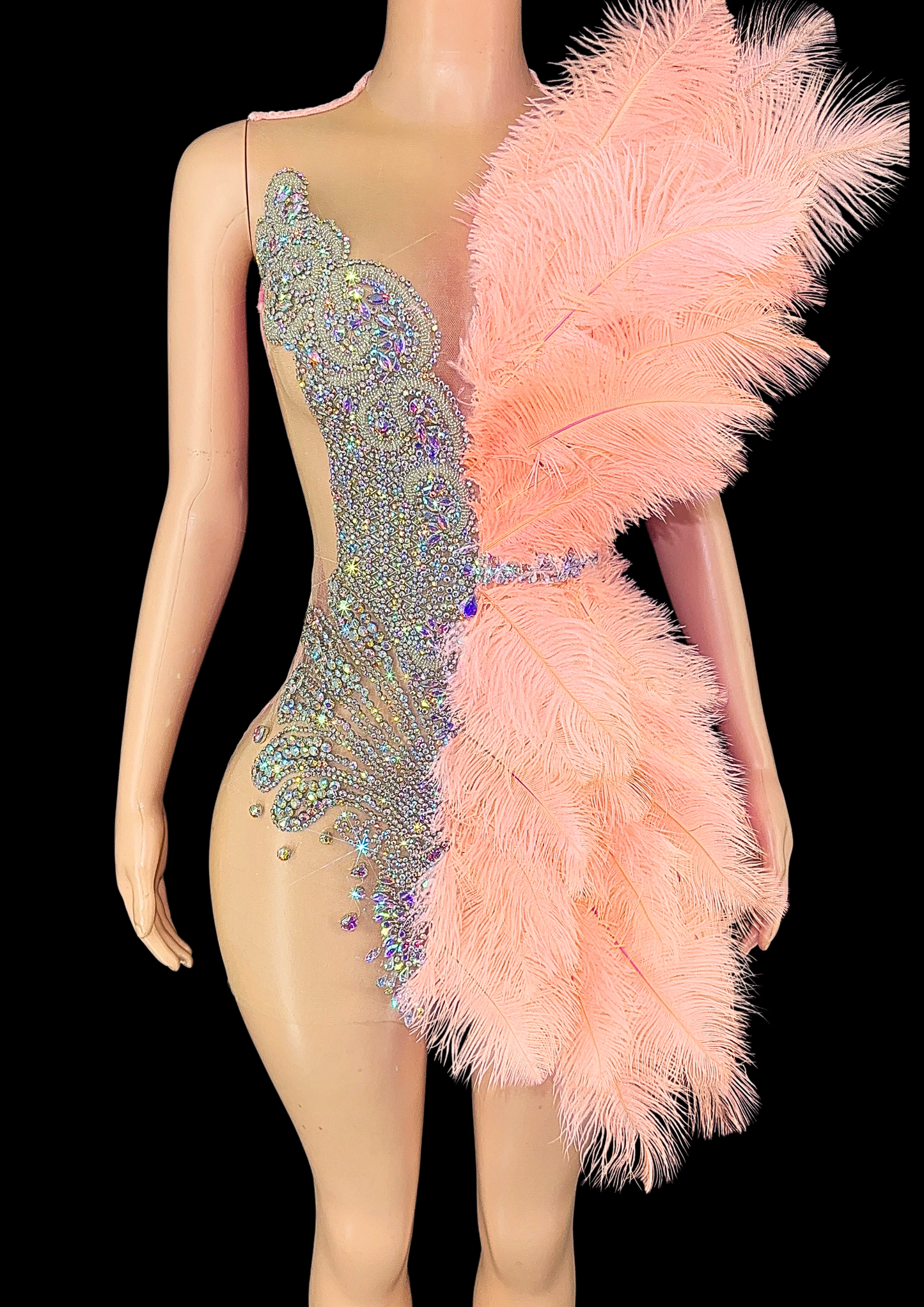 Mini Dress: Feather & Sparkle - Gorgeous Festival Outfits - Glamstone