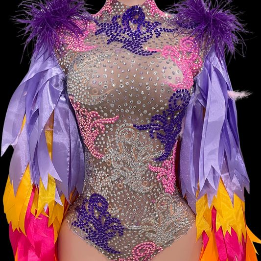 Party Romper: Tropical Burst - Gorgeous Festival Outfits - Glamstone