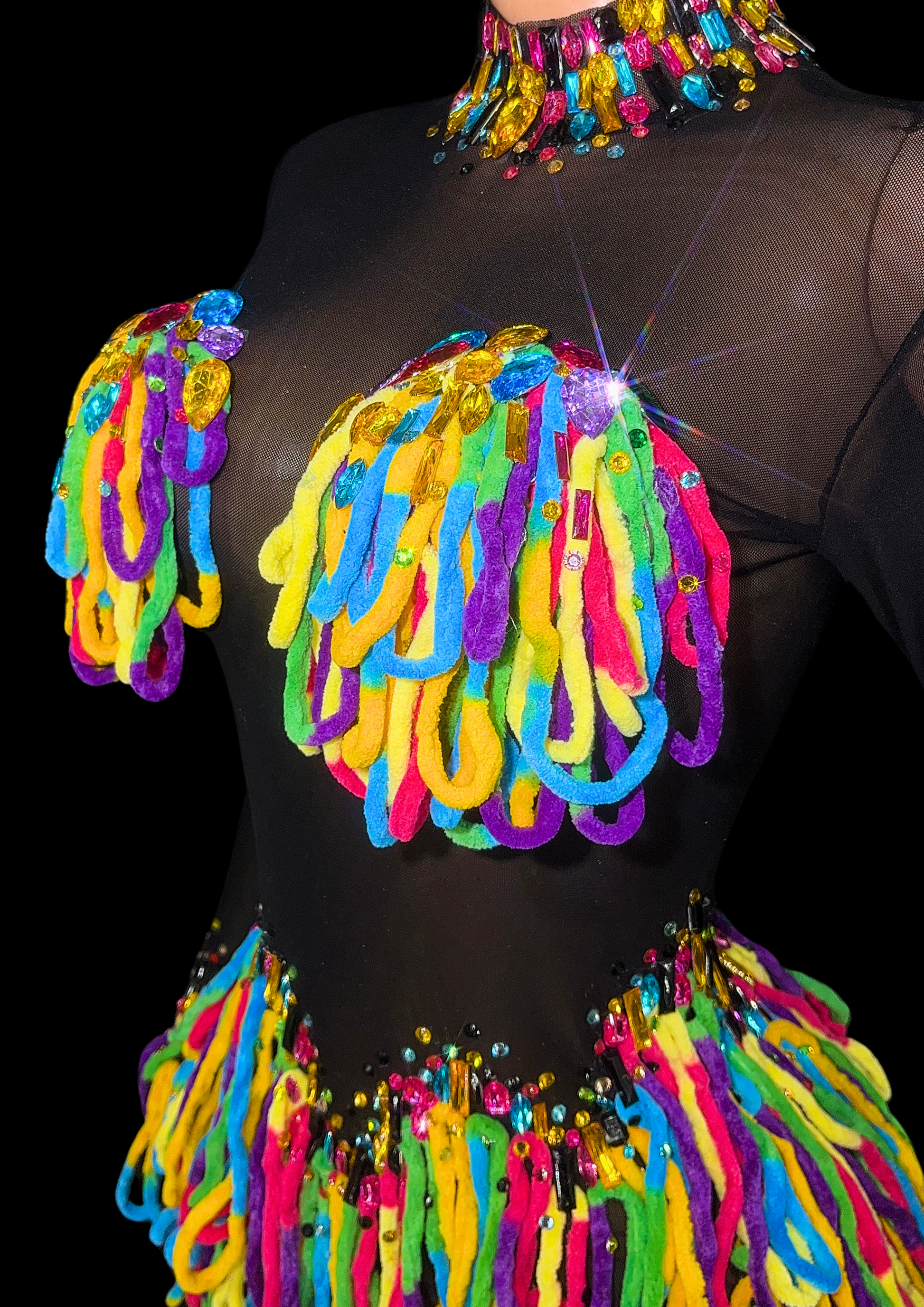 Party Romper: Rainbow Rush - Gorgeous Festival Outfits - Glamstone