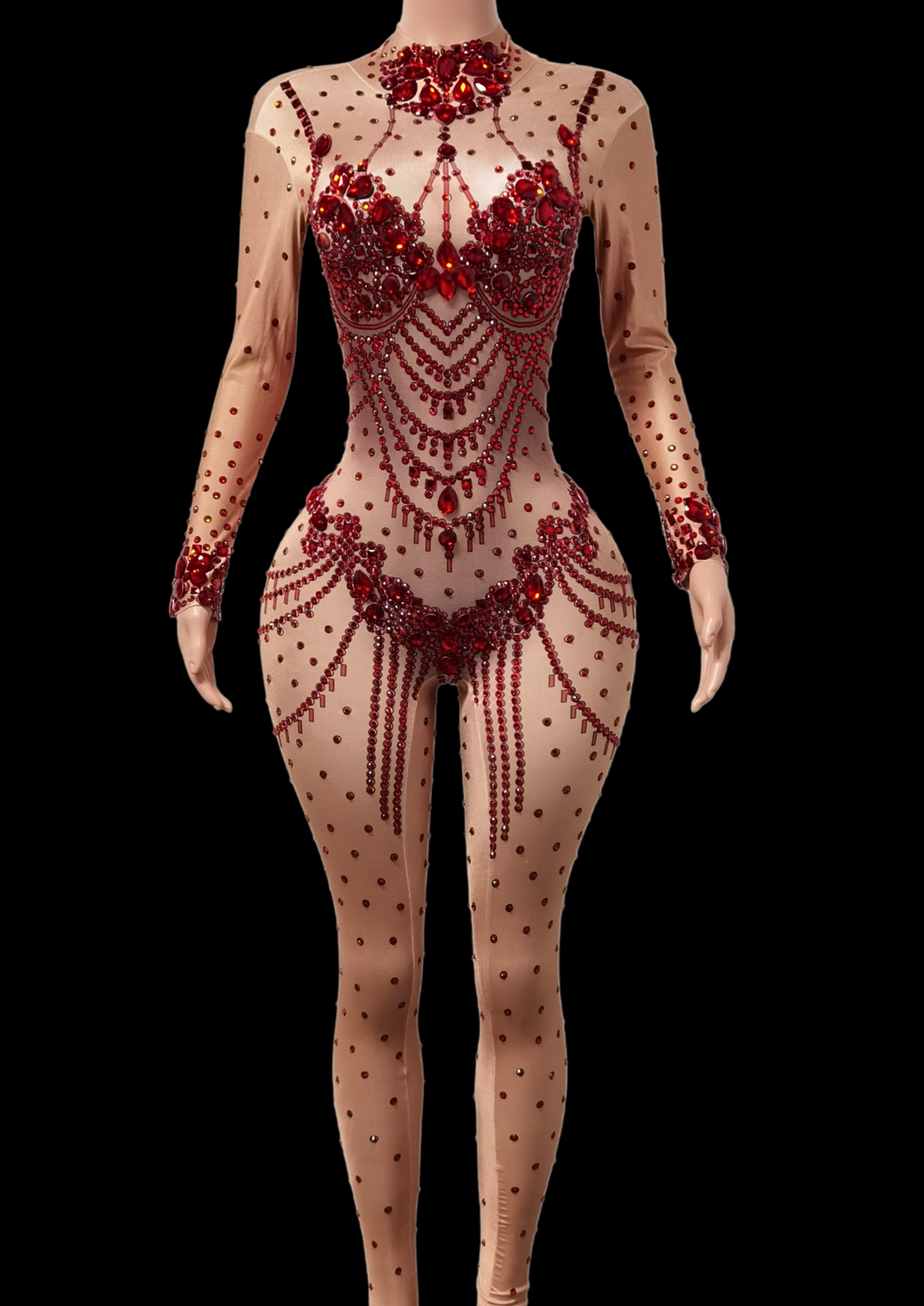 Party Jumpsuit: Red Affair - Gorgeous Festival Outfits - Glamstone