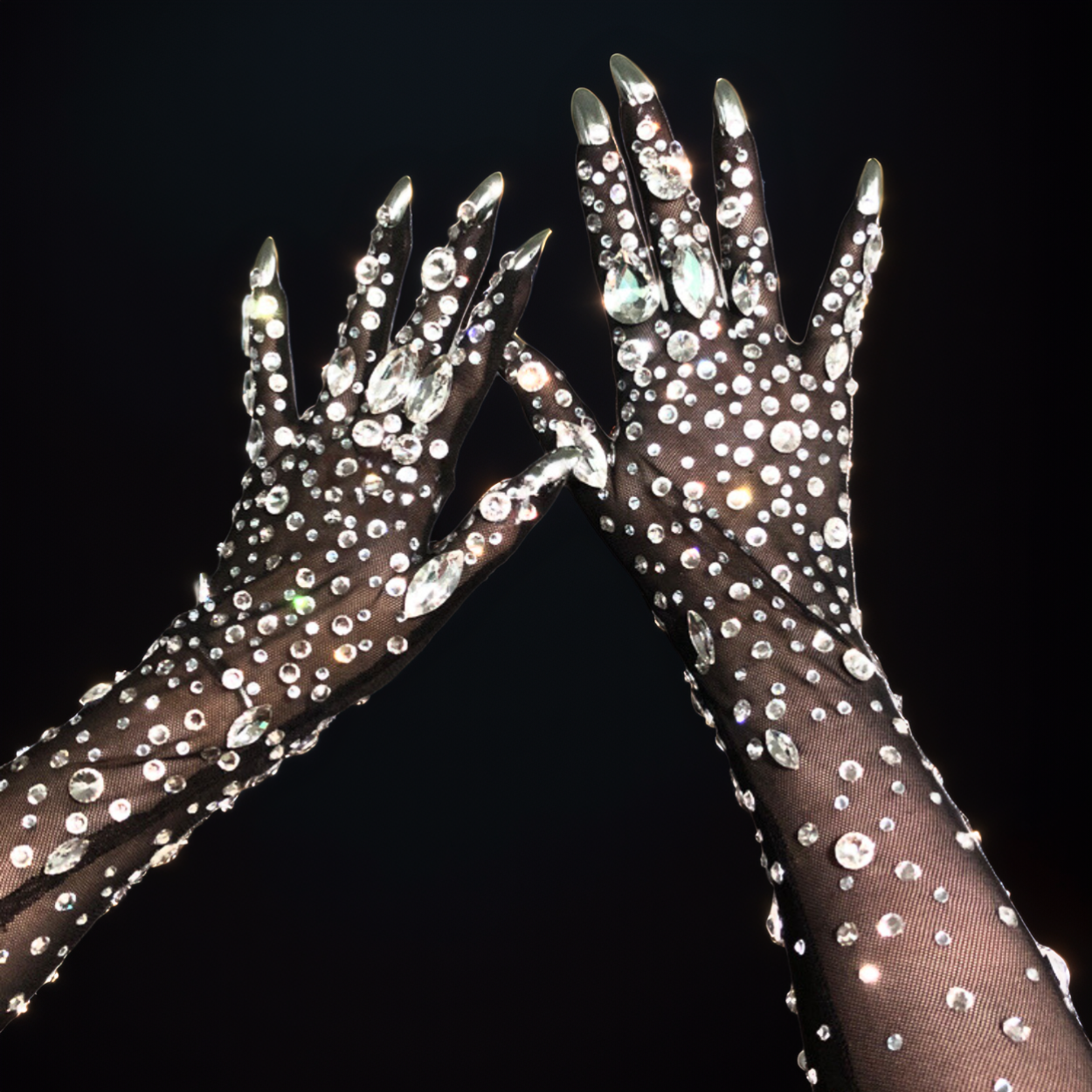 Party Gloves: Radiant Gleam - Gorgeous Festival Outfits - Glamstone