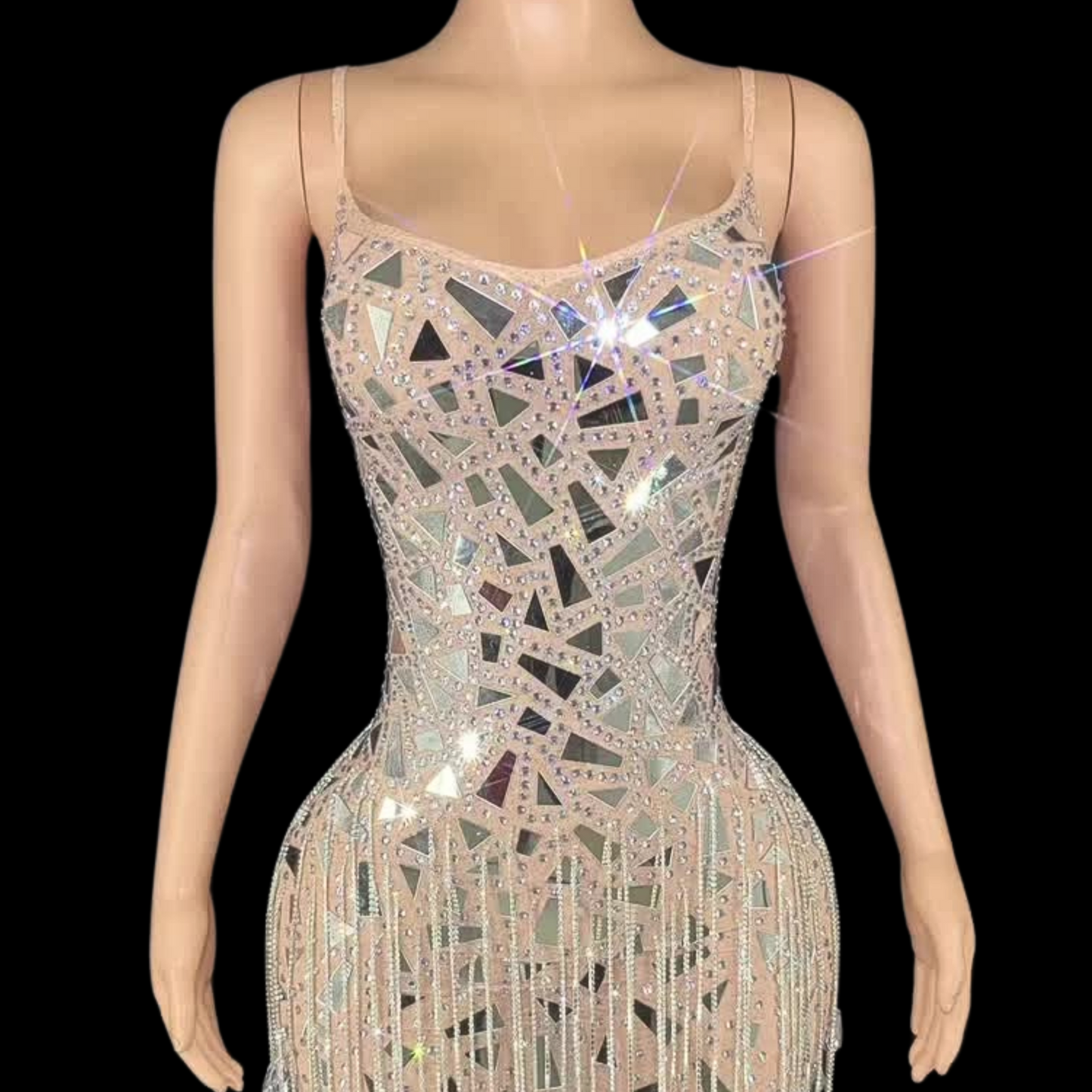 Mini Dress: Diamond Mosaic - Gorgeous Festival Outfits - Glamstone