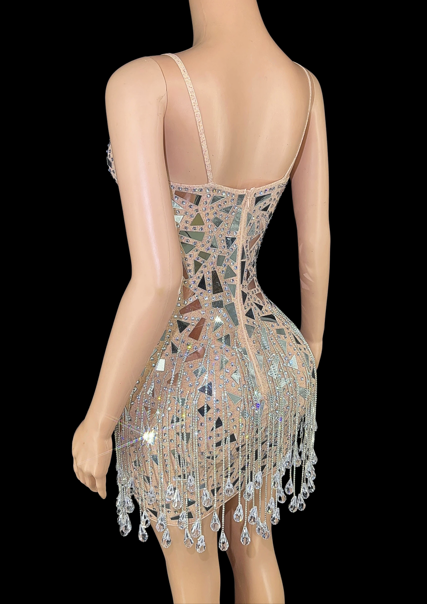 Mini Dress: Diamond Mosaic - Gorgeous Festival Outfits - Glamstone