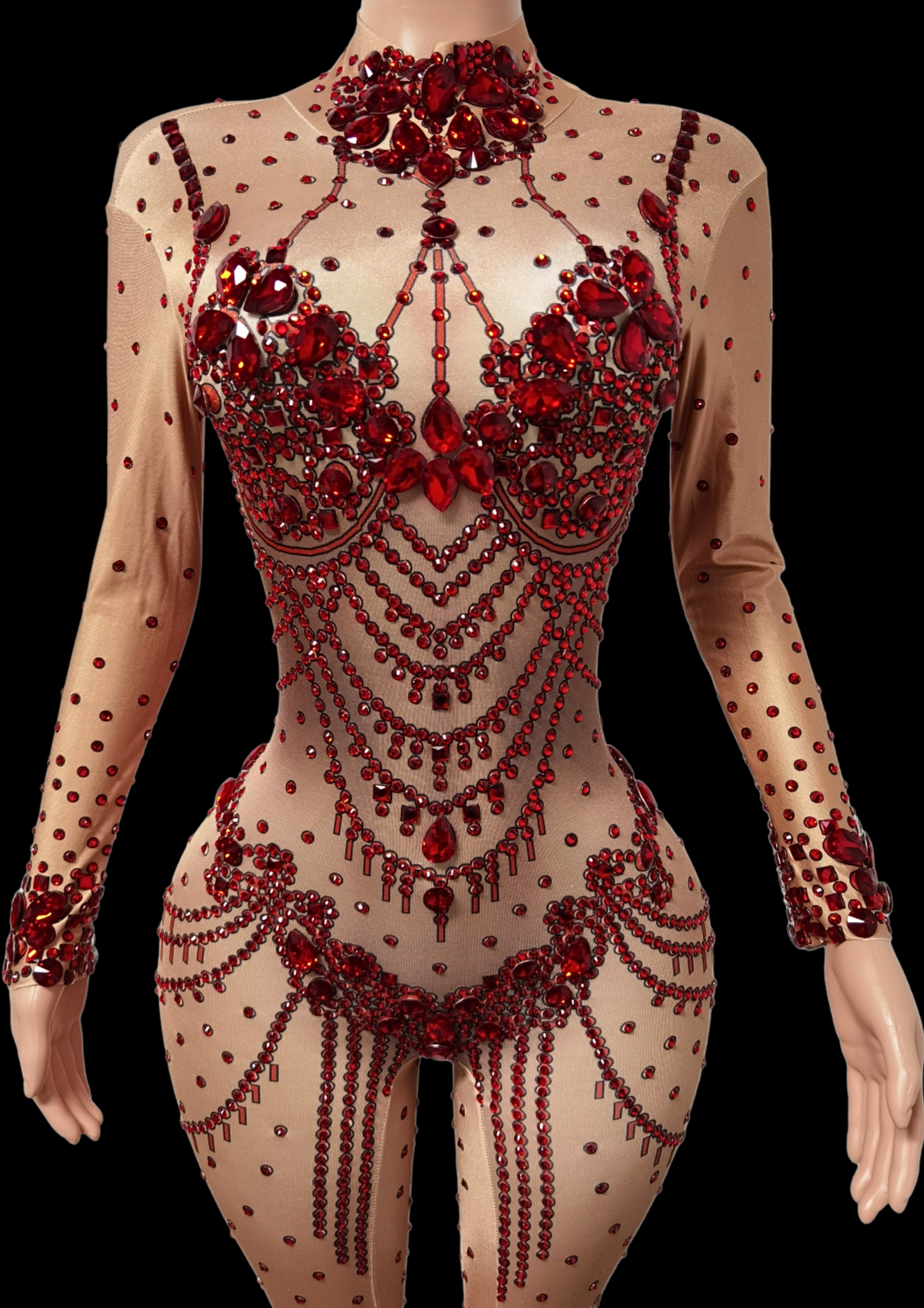 Party Jumpsuit: Red Affair - Gorgeous Festival Outfits - Glamstone