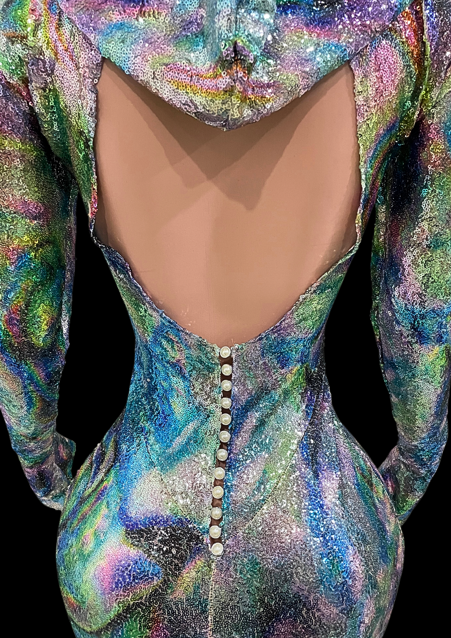 Maxi Dress: Holographic Fusion - Gorgeous Festival Outfits - Glamstone