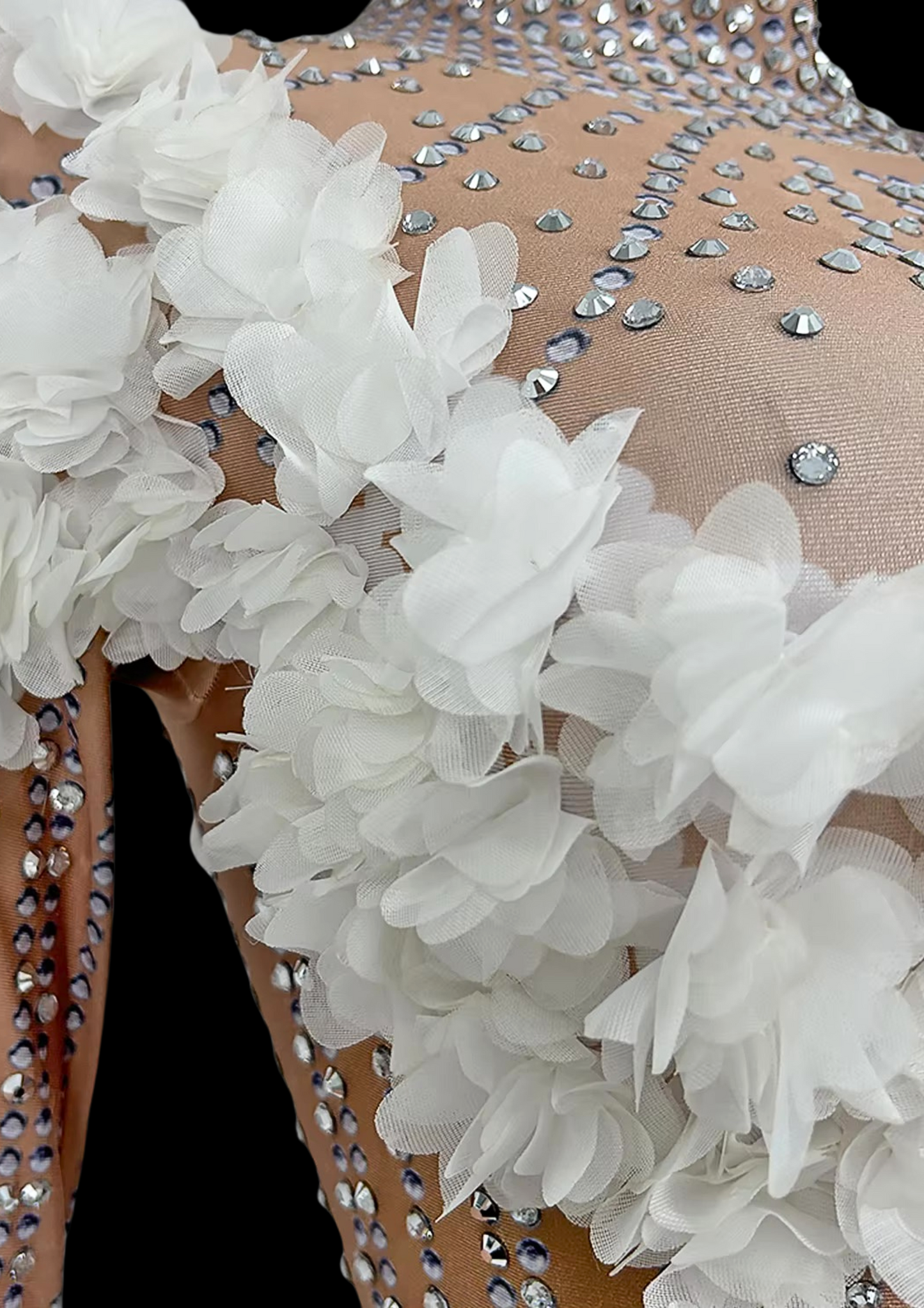 Party Jumpsuit: Petal Passion - White - Gorgeous Festival Outfits - Glamstone
