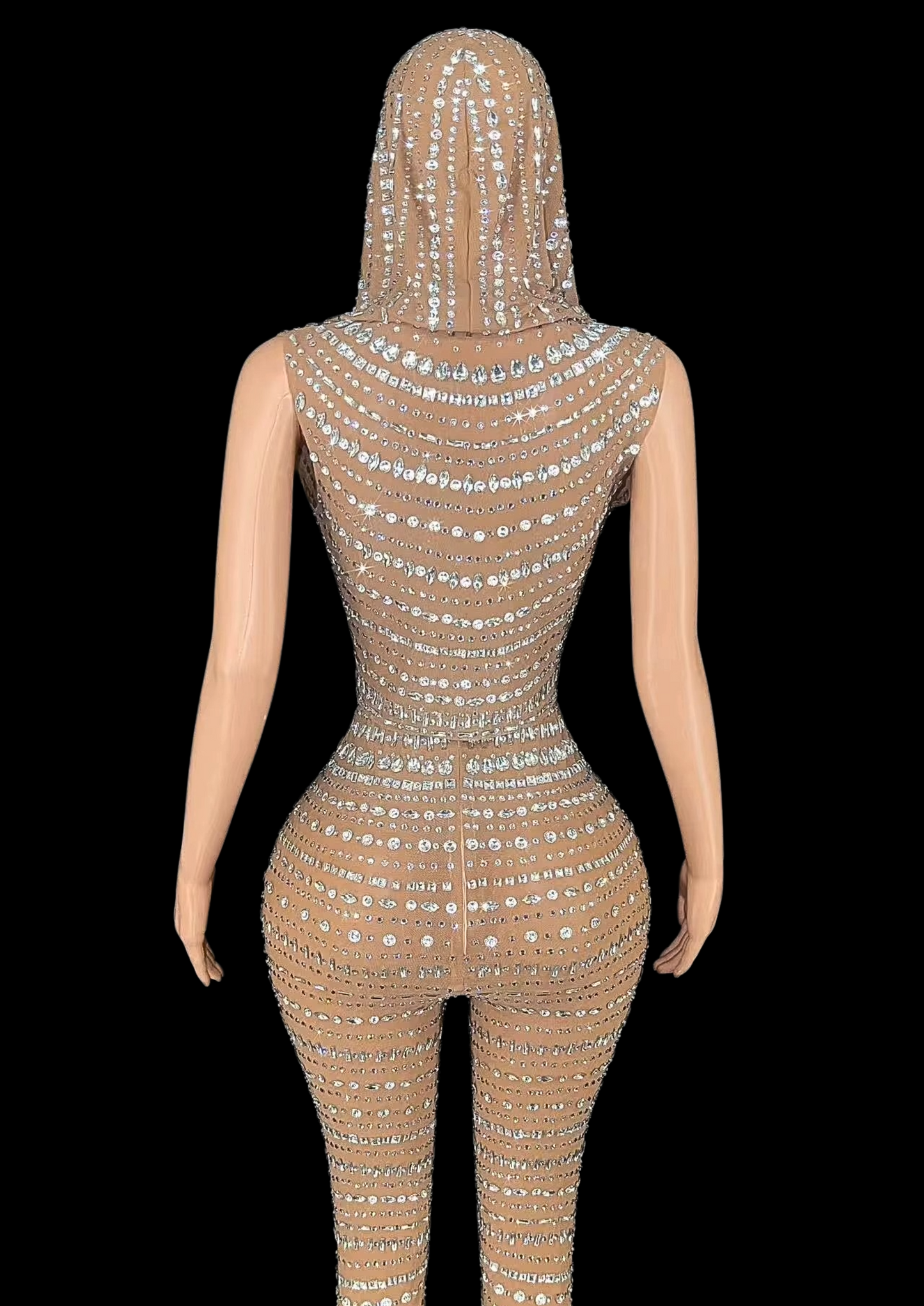 Co-Ord Set: Starlit Siren pants set with shimmering sequins, showcasing a stylish party wear design on a mannequin.