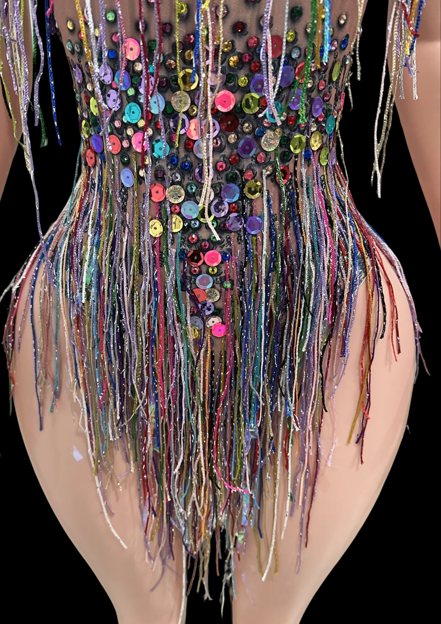 Party Romper: Neon Fringe - Gorgeous Festival Outfits - Glamstone
