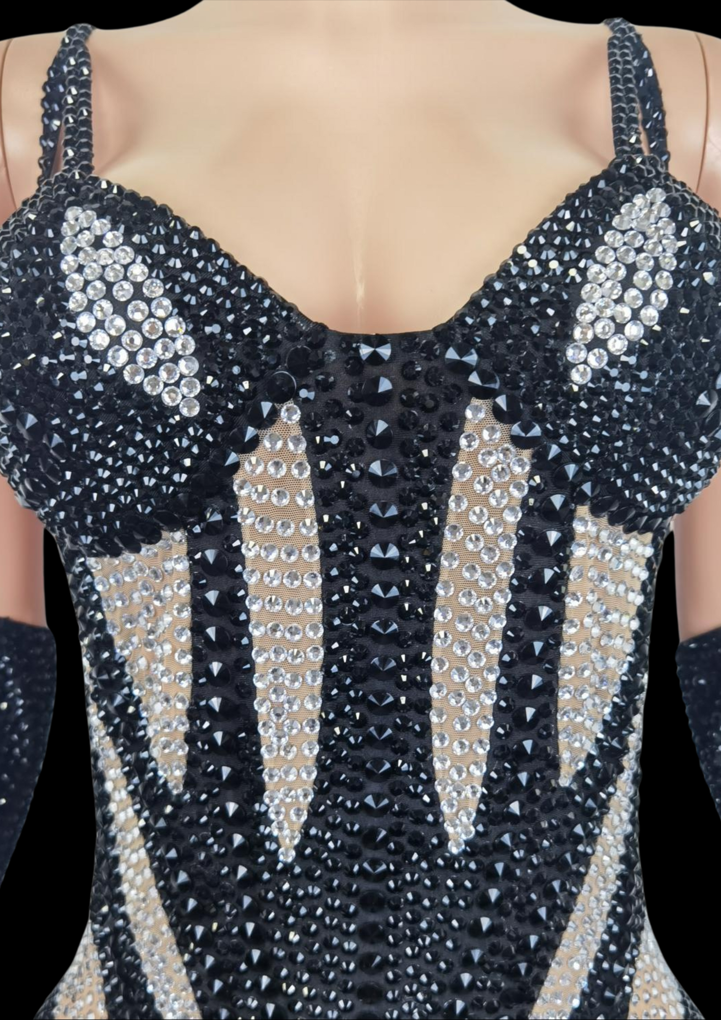 Party Jumpsuit: Noir Allure - Inspired by Dua Lipa - Gorgeous Festival Outfits - Glamstone