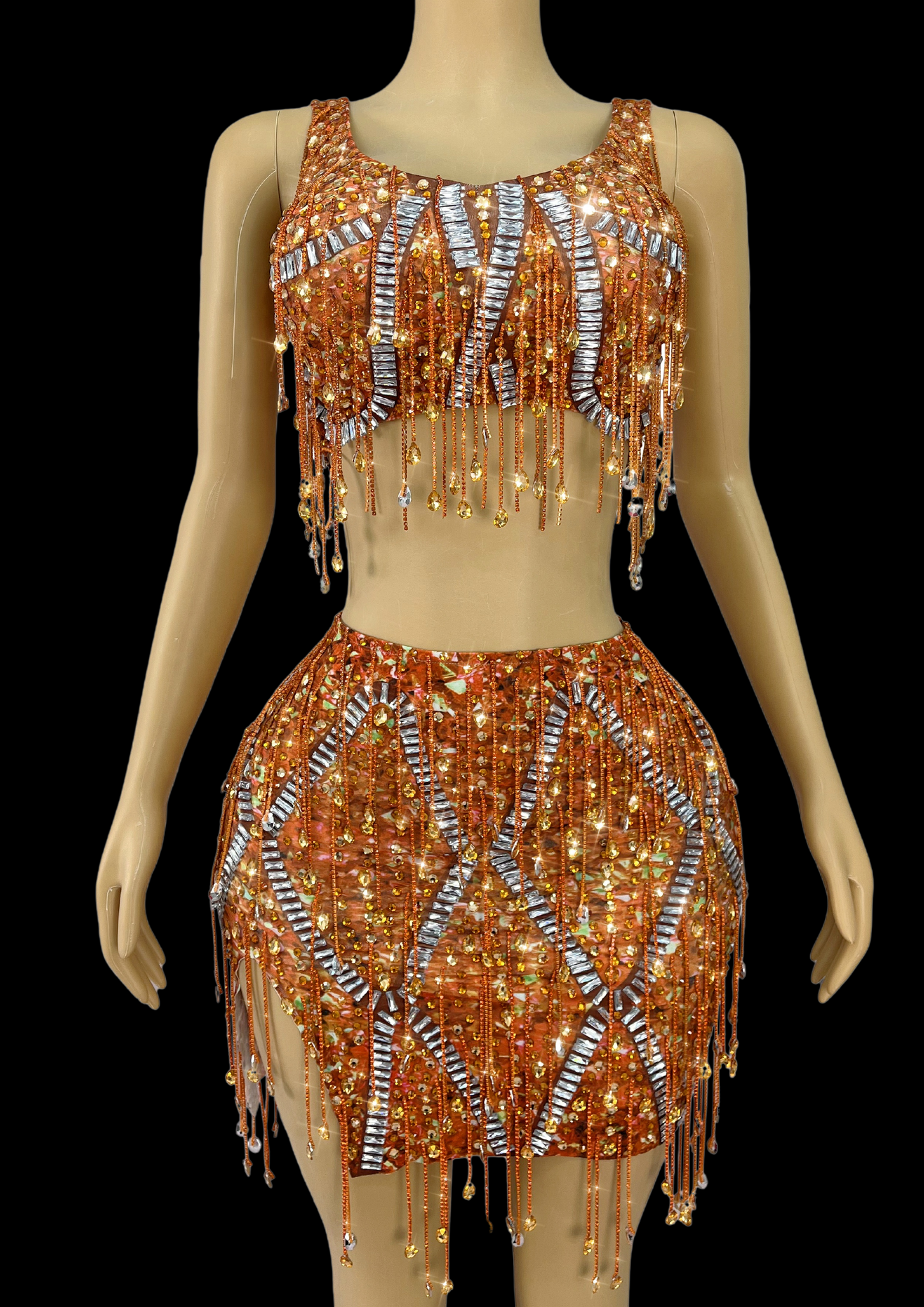 Co-Ord Set: Amber Allure - Inspired by Taylor Swift - Gorgeous Festival Outfits - Glamstone