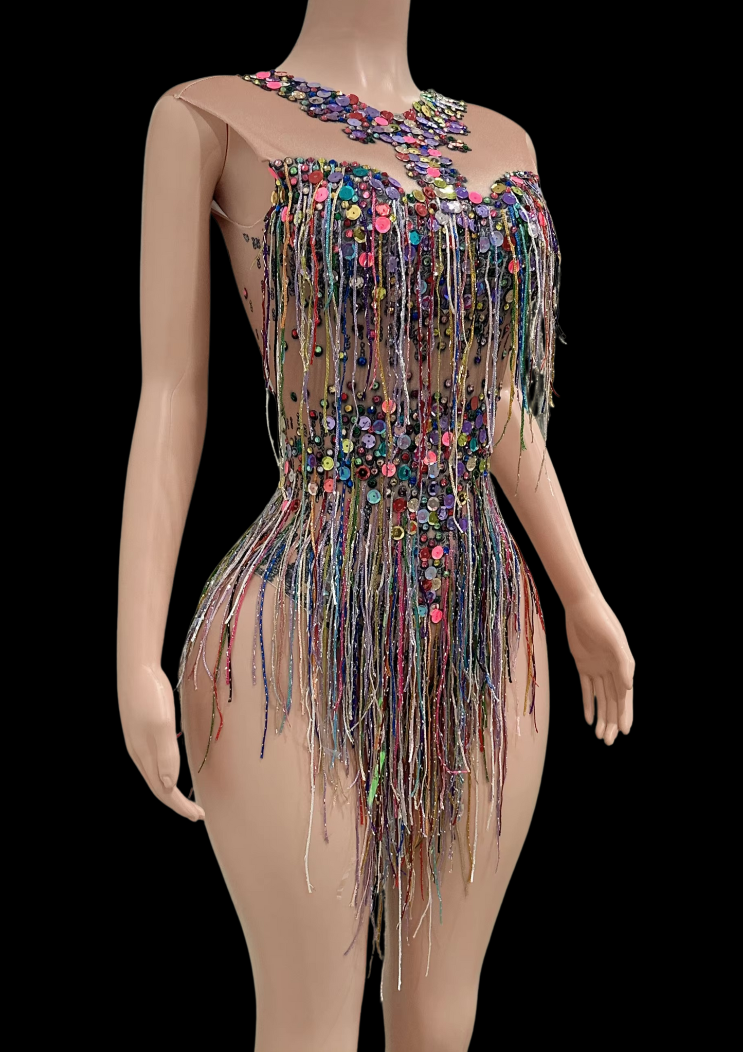Party Romper: Neon Fringe - Gorgeous Festival Outfits - Glamstone