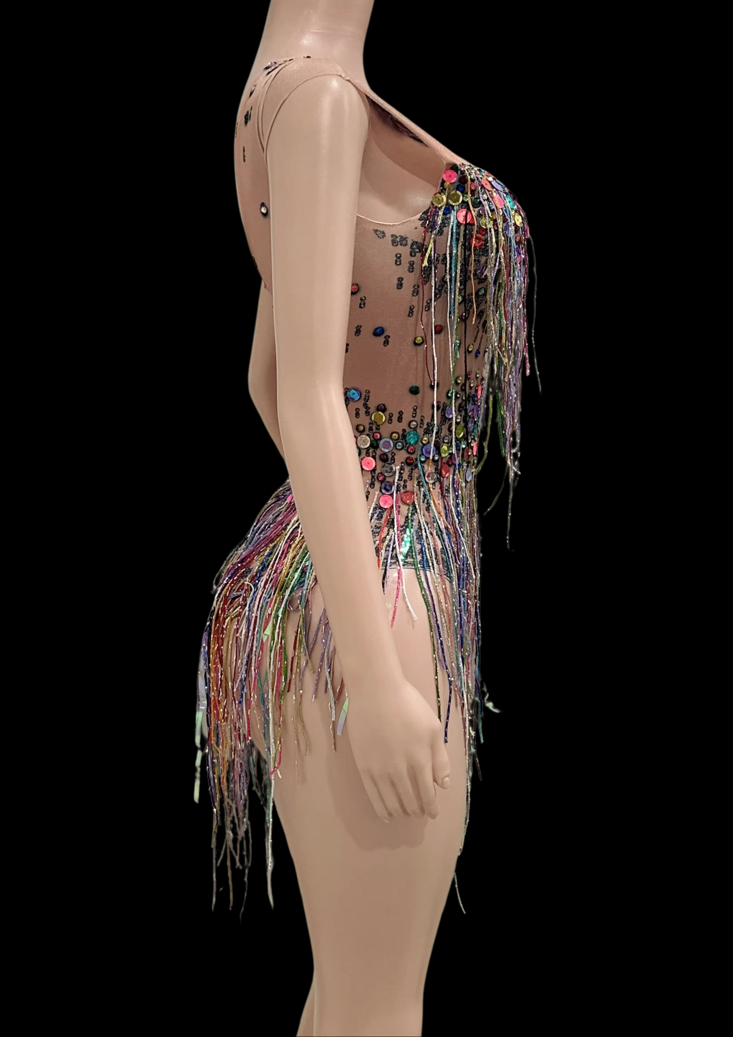 Party Romper: Neon Fringe - Gorgeous Festival Outfits - Glamstone