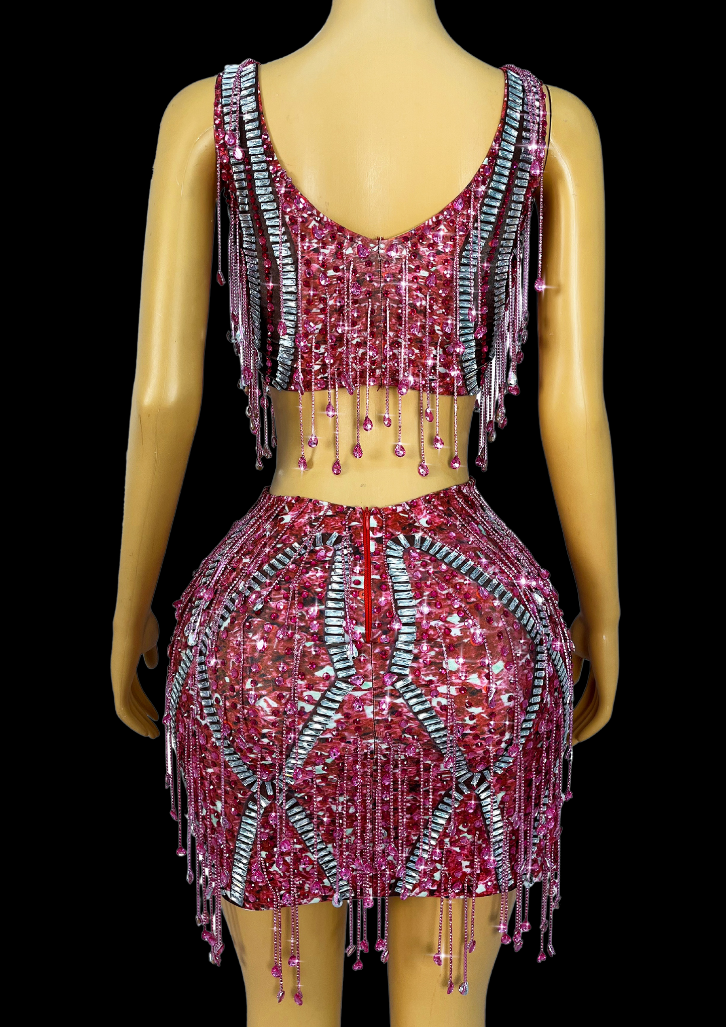 Co-Ord Set: Ruby Radiance - Inspired by Taylor Swift - Gorgeous Festival Outfits - Glamstone