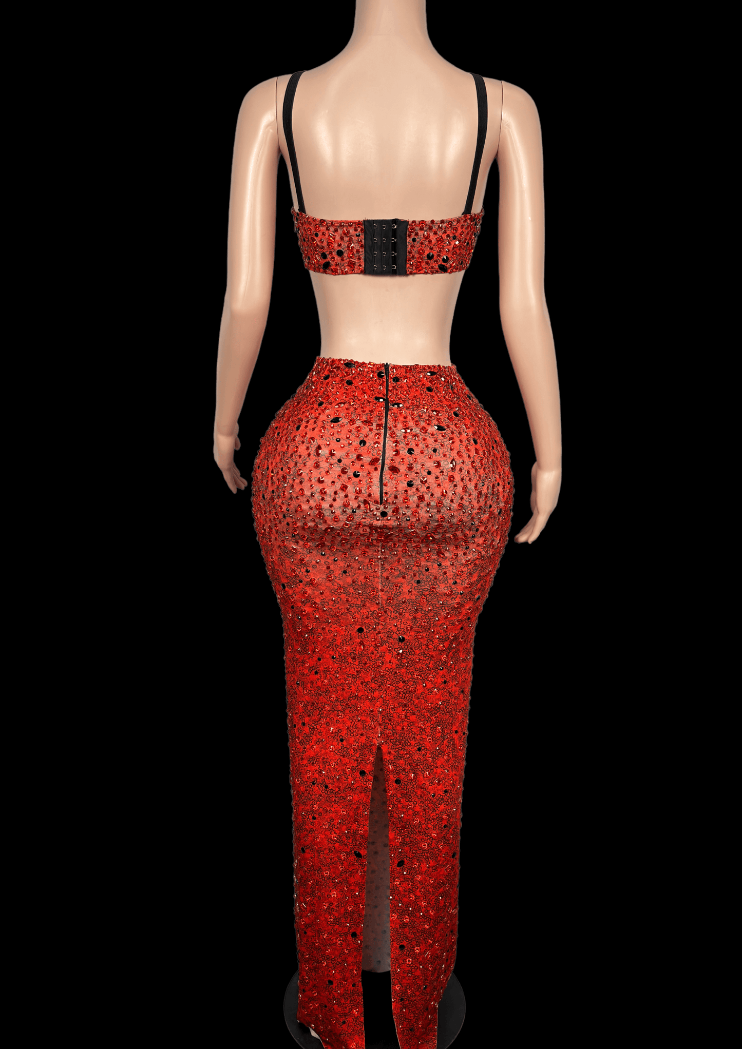 Co-Ord Set: Red Cherry - Inspired by Kim Kardashian - Gorgeous Festival Outfits - Glamstone