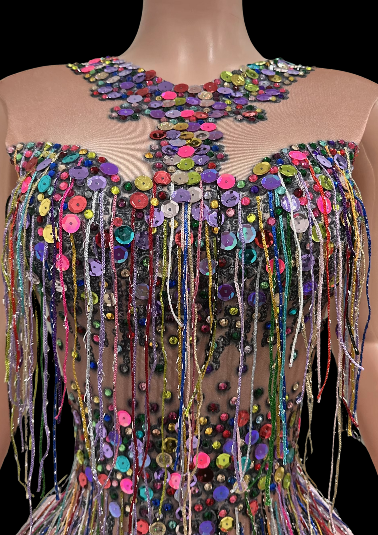 Party Romper: Neon Fringe - Gorgeous Festival Outfits - Glamstone