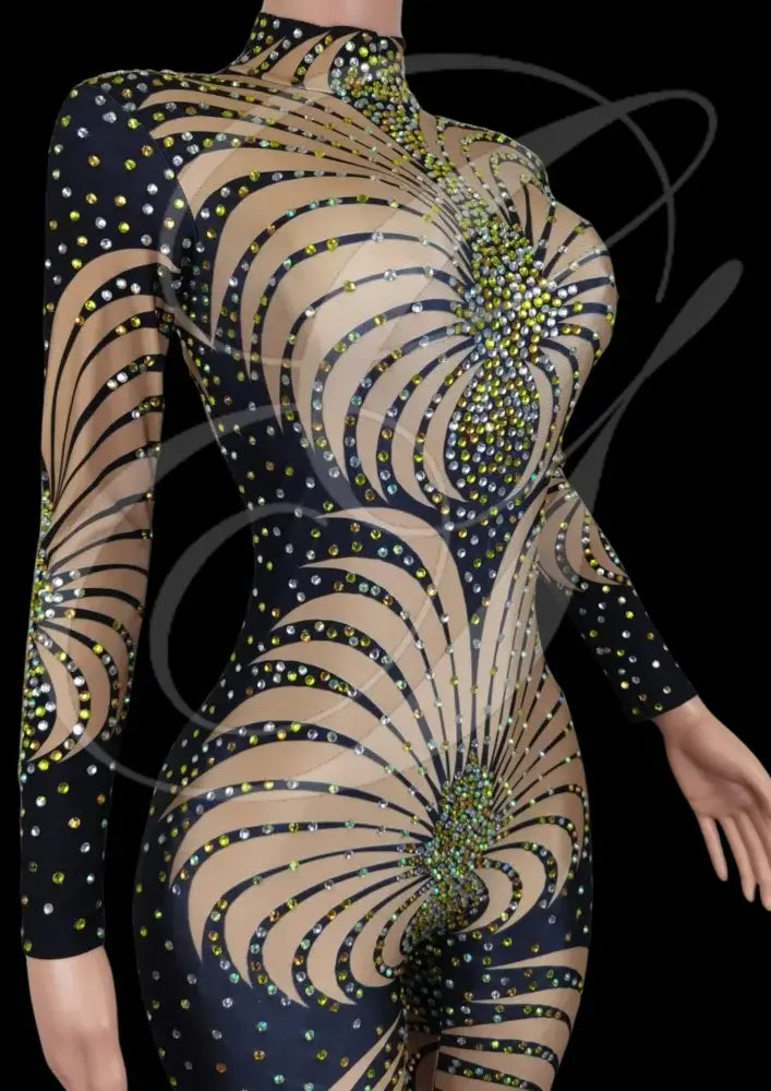 Party Jumpsuit: Marcella - Black - Gorgeous Festival Outfits - Glamstone