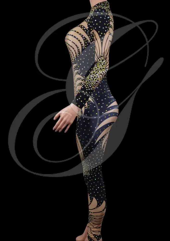 Party Jumpsuit: Marcella - Black - Gorgeous Festival Outfits - Glamstone