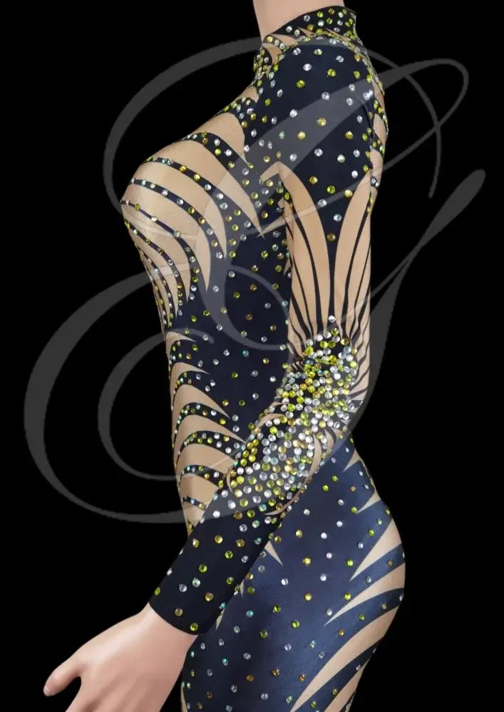 Party Jumpsuit: Marcella - Black - Gorgeous Festival Outfits - Glamstone