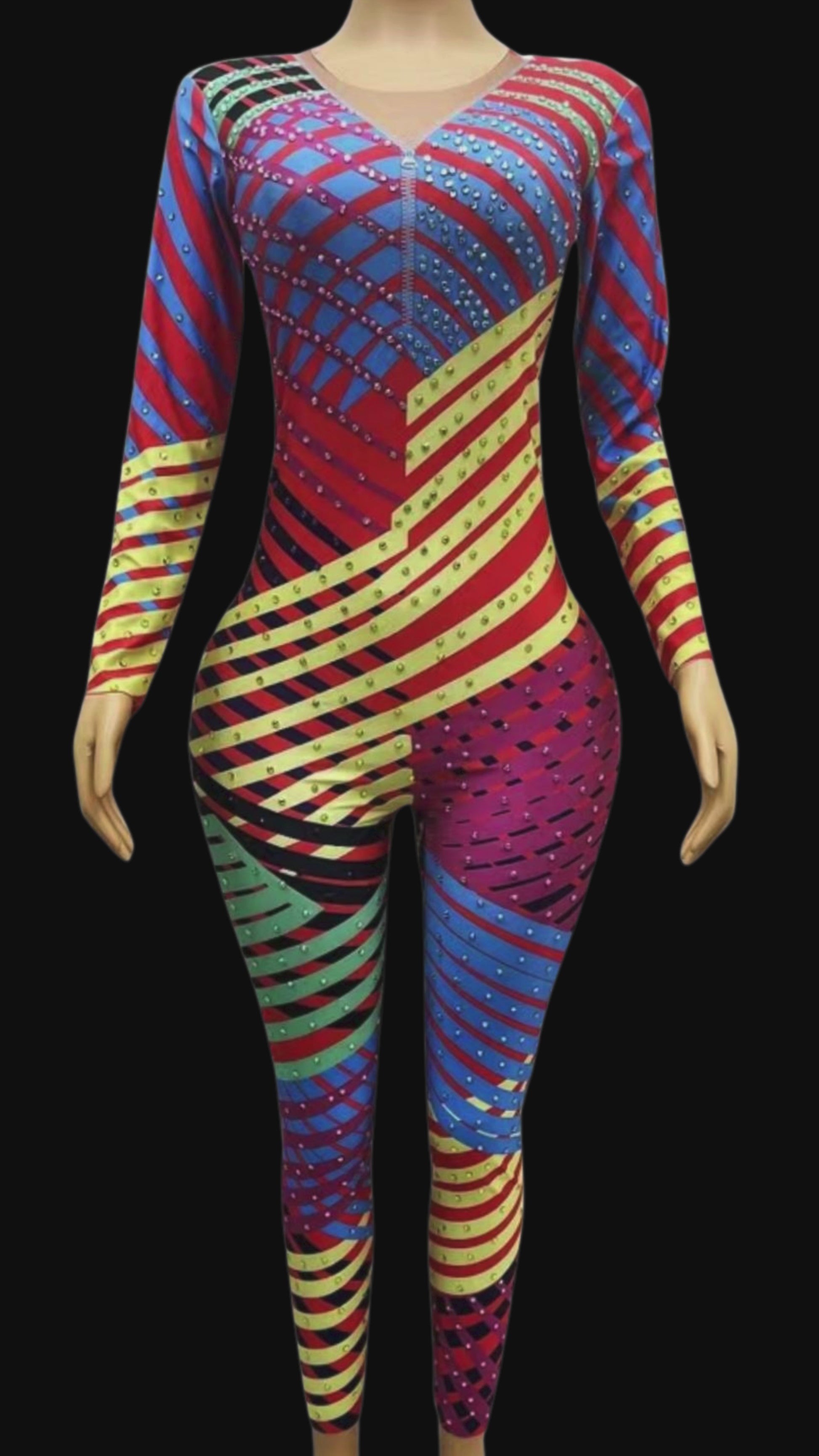 Glamstone: Party Jumpsuit: Sunburst