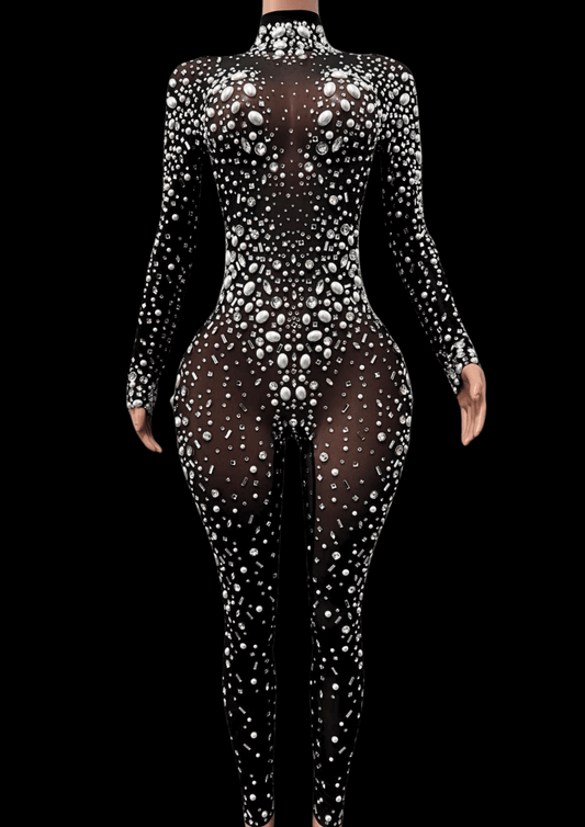 Party Jumpsuit: Frosted Night - Gorgeous Festival Outfits - Glamstone