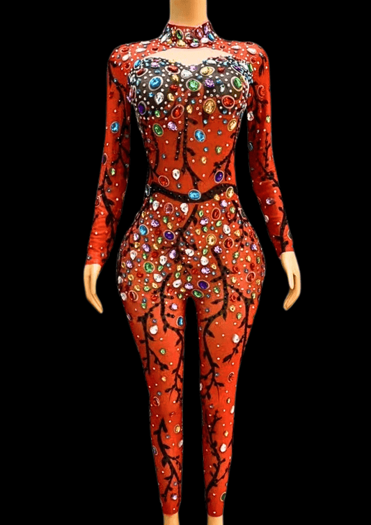 Party Jumpsuit: Festive Confetti - Gorgeous Festival Outfits - Glamstone