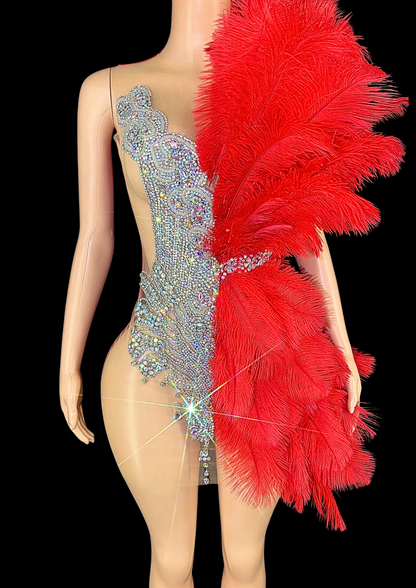 Mini Dress: Feather & Sparkle - Gorgeous Festival Outfits - Glamstone