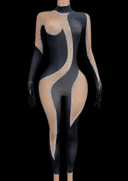 Party Jumpsuit: Shadow Dance - Gorgeous Festival Outfits - Glamstone