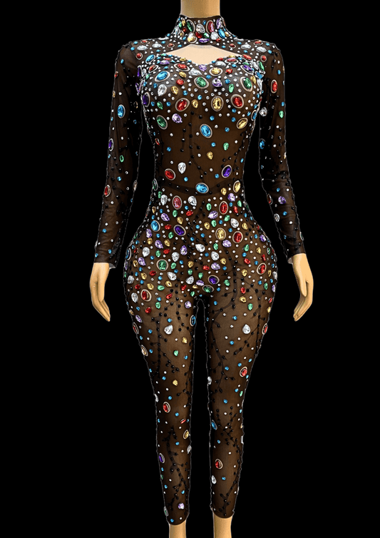 Party Jumpsuit: Holiday Sprinkle - Gorgeous Festival Outfits - Glamstone