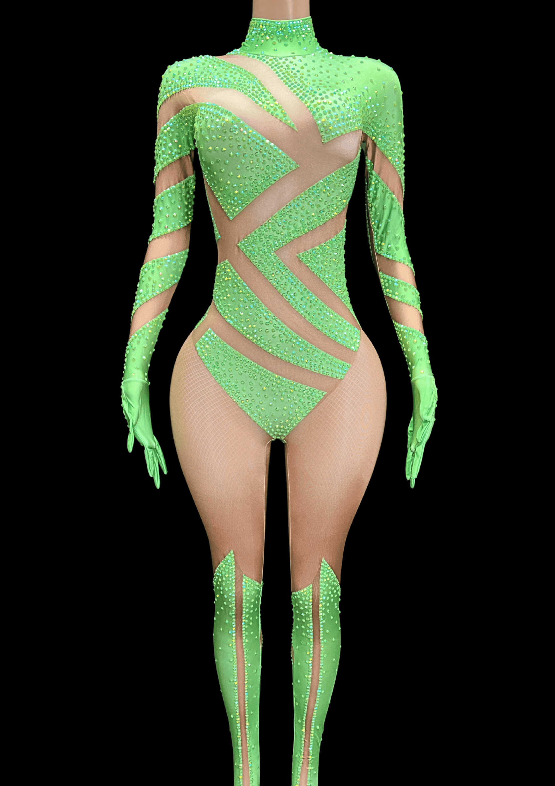 Party Jumpsuit: Neon Pop - Inspired by Jennifer Lopez - Gorgeous Festival Outfits - Glamstone