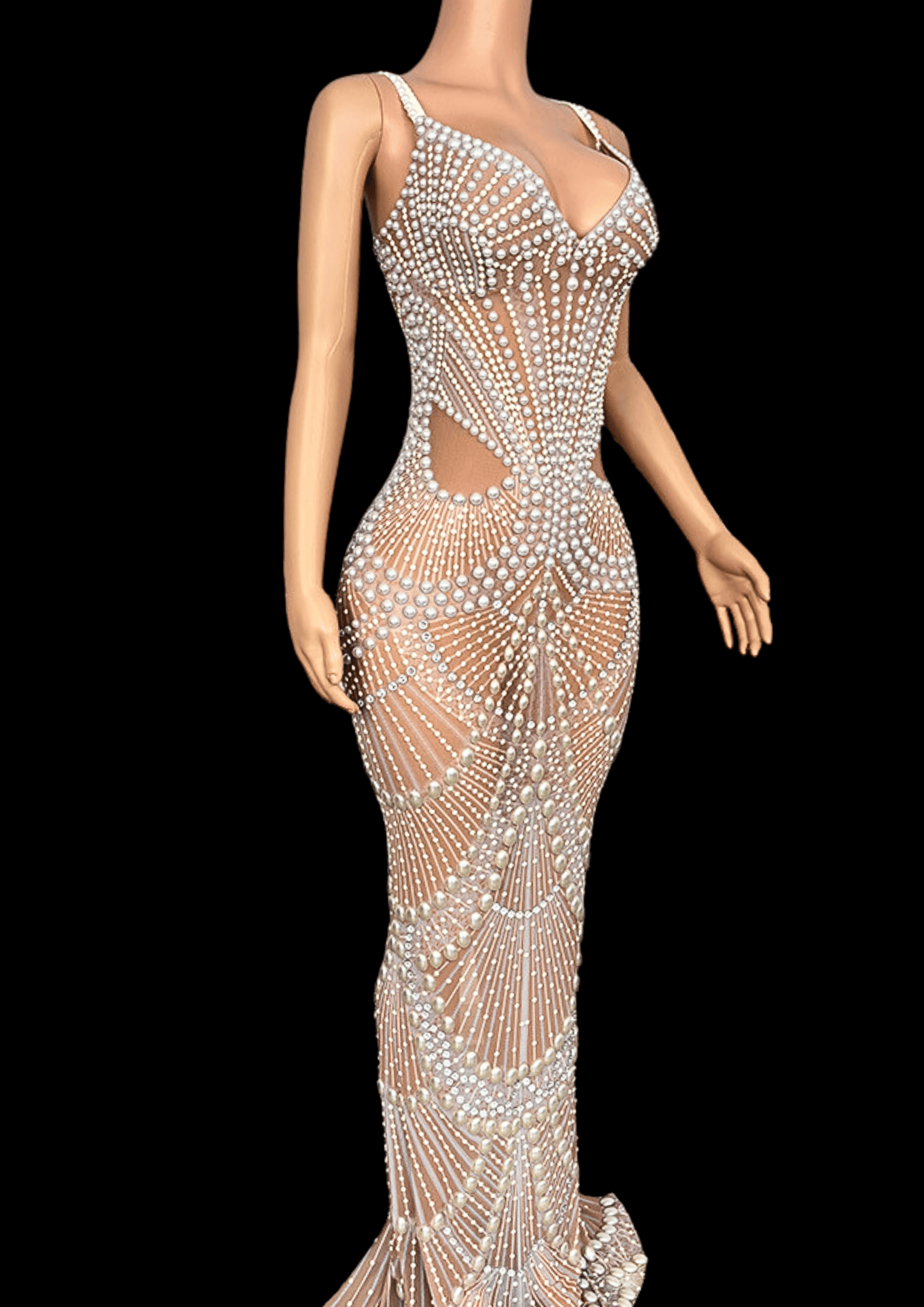Maxi Dress: Frosty Elegance - Gorgeous Festival Outfits - Glamstone Maxi Dress: Frosty Elegance - Gorgeous Festival Outfits - Glamstone