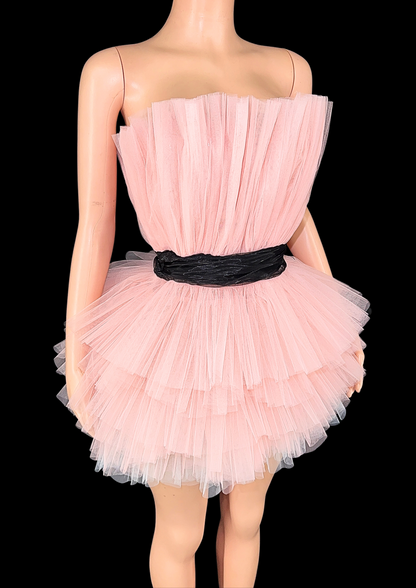 Mini Dress: Powder Pink - Gorgeous Festival Outfits - Glamstone