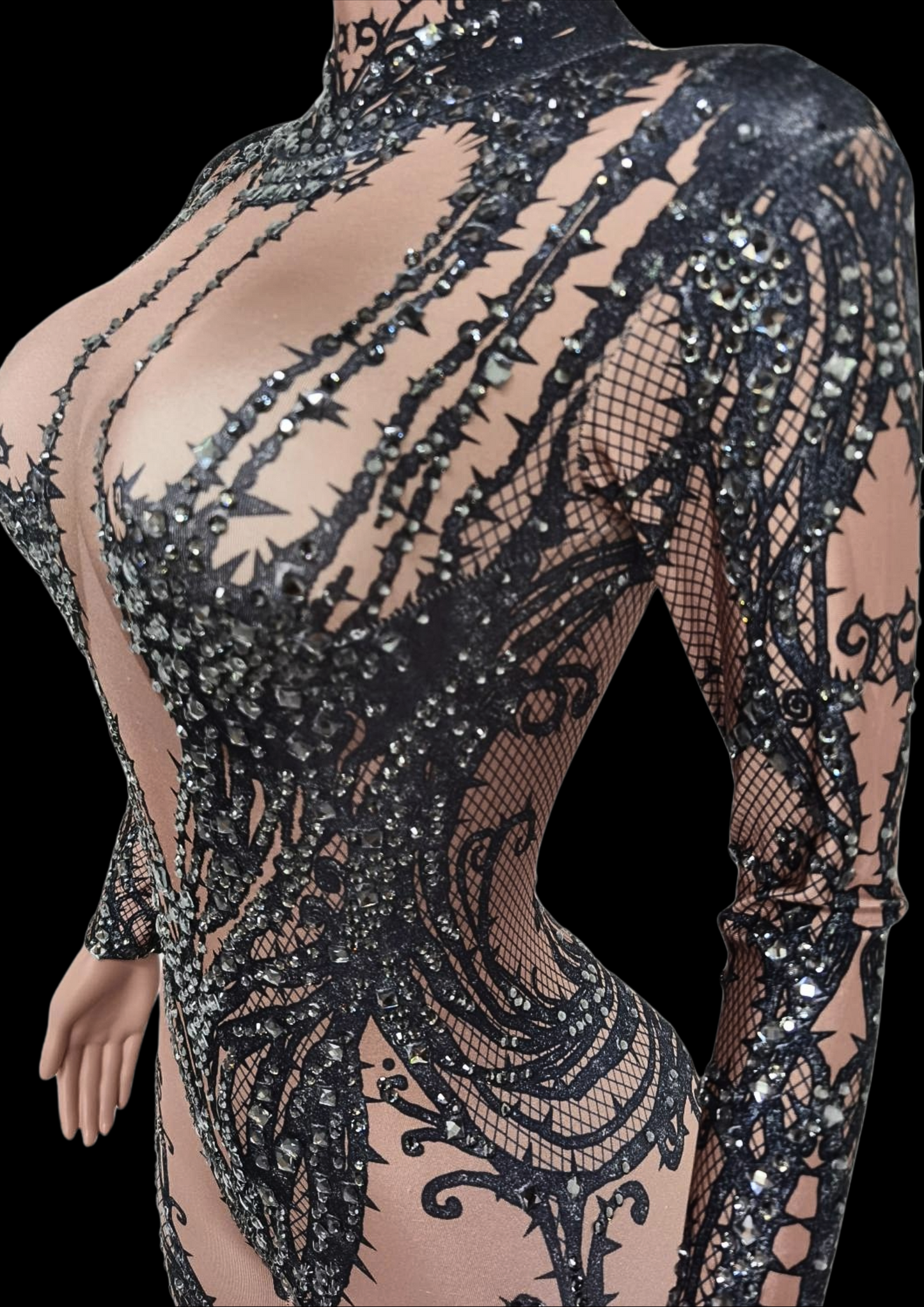 Party Jumpsuit: Dark Elegance - Gorgeous Festival Outfits - Glamstone
