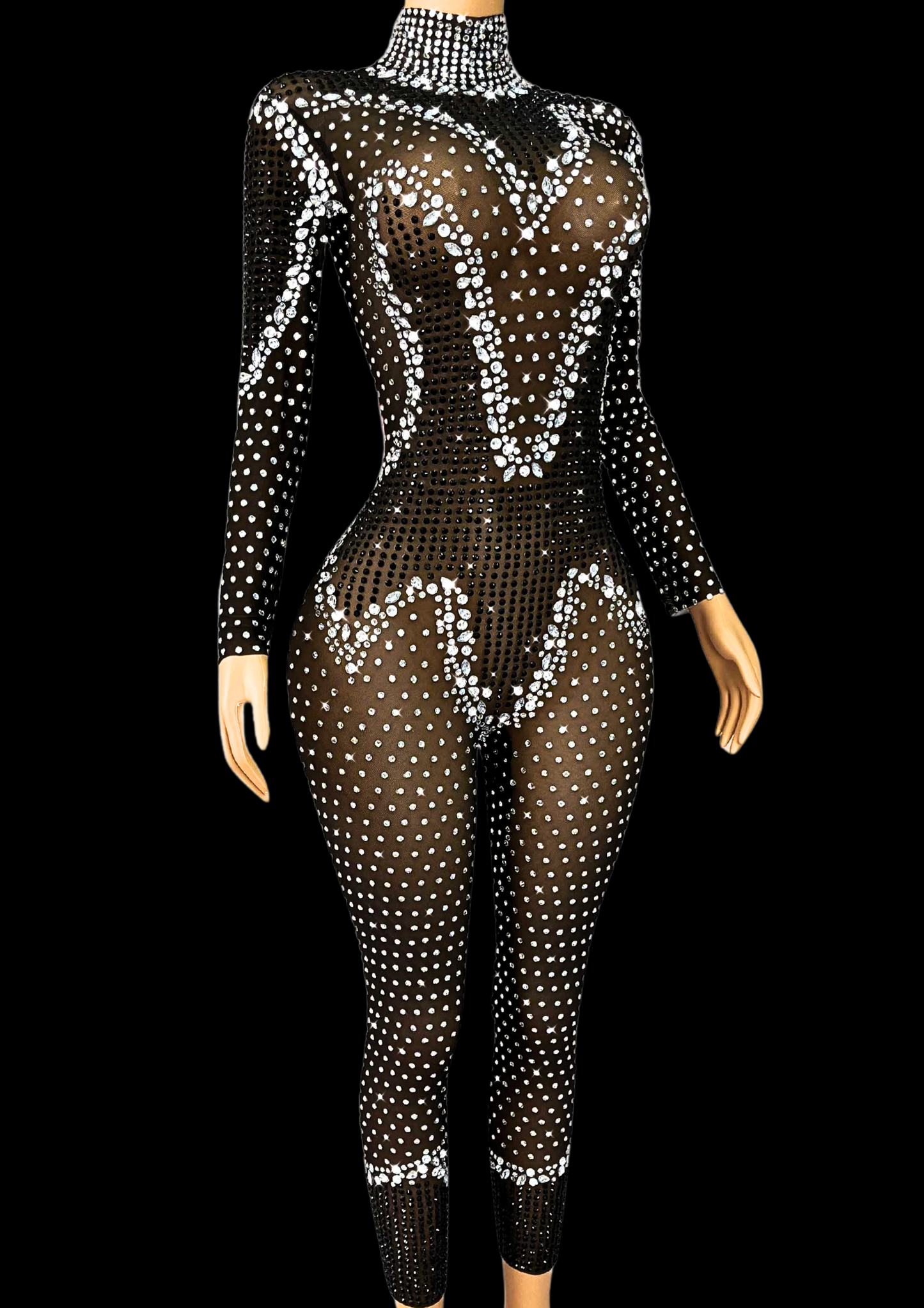 Party Jumpsuit: Black Swan - Gorgeous Festival Outfits - Glamstone