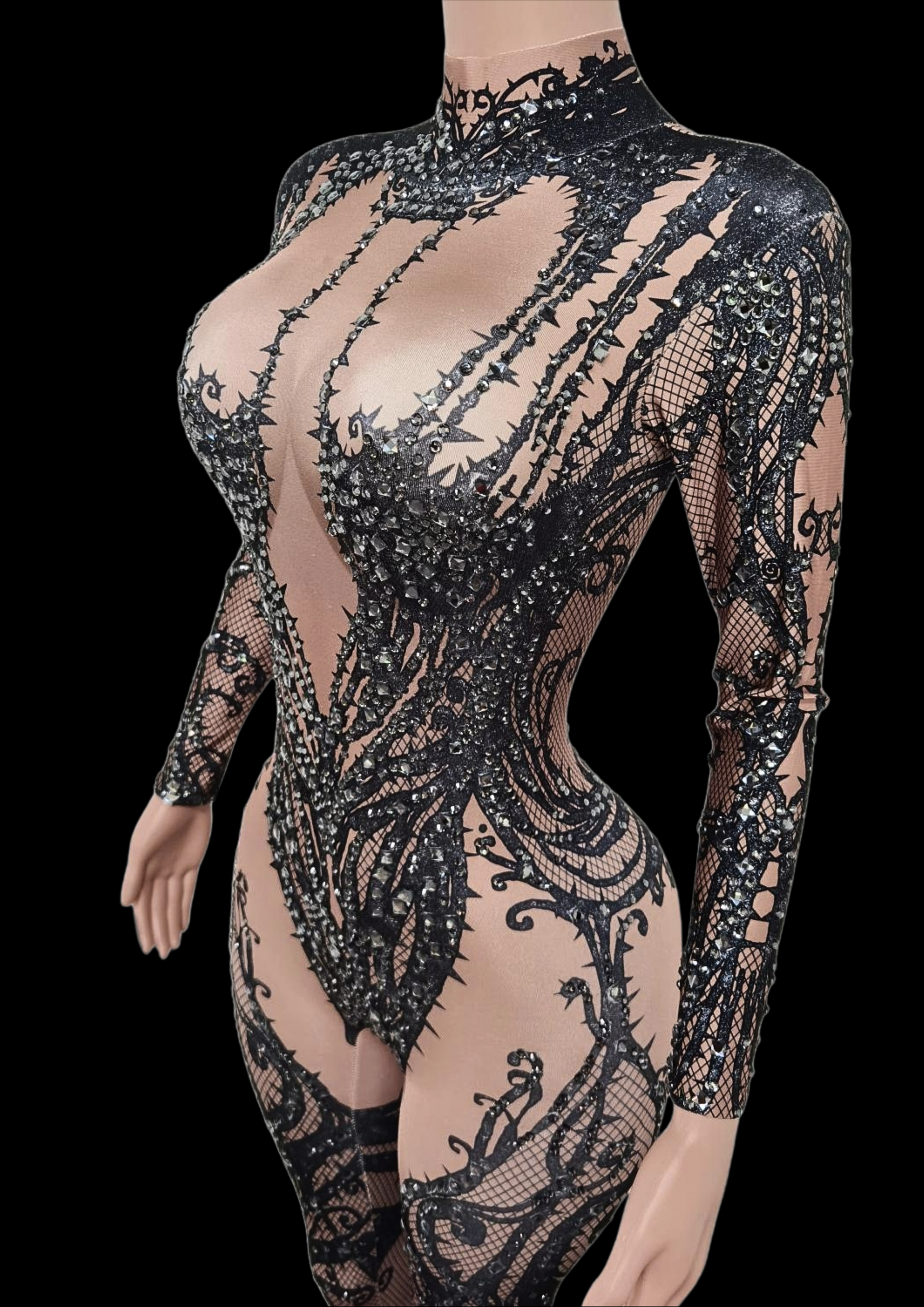 Party Jumpsuit: Dark Elegance - Gorgeous Festival Outfits - Glamstone
