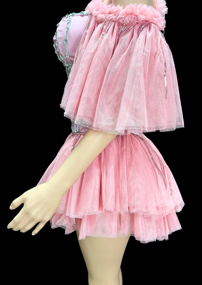 Mini Dress: Rosy Delight - Gorgeous Festival Outfits - Glamstone